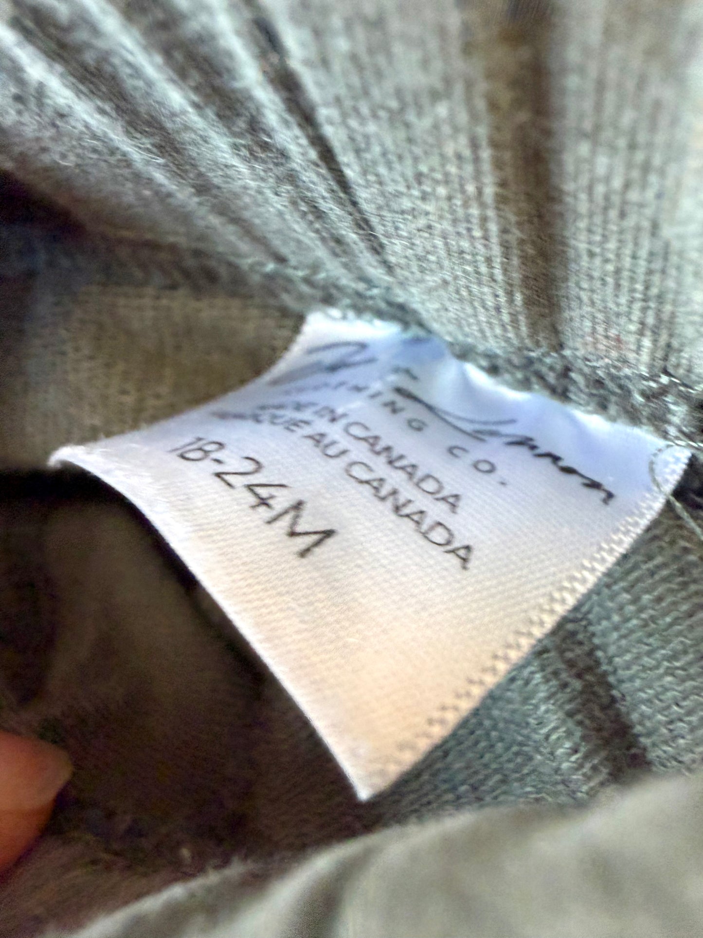 Jax + Lennon Olive Bamboo Pants / 18-24m