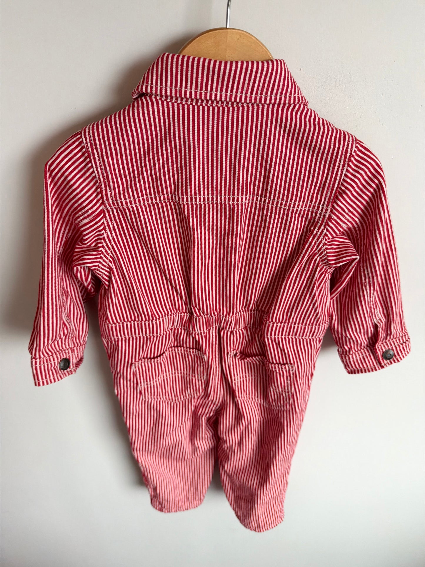 Red Striped Jumpsuit / 24m