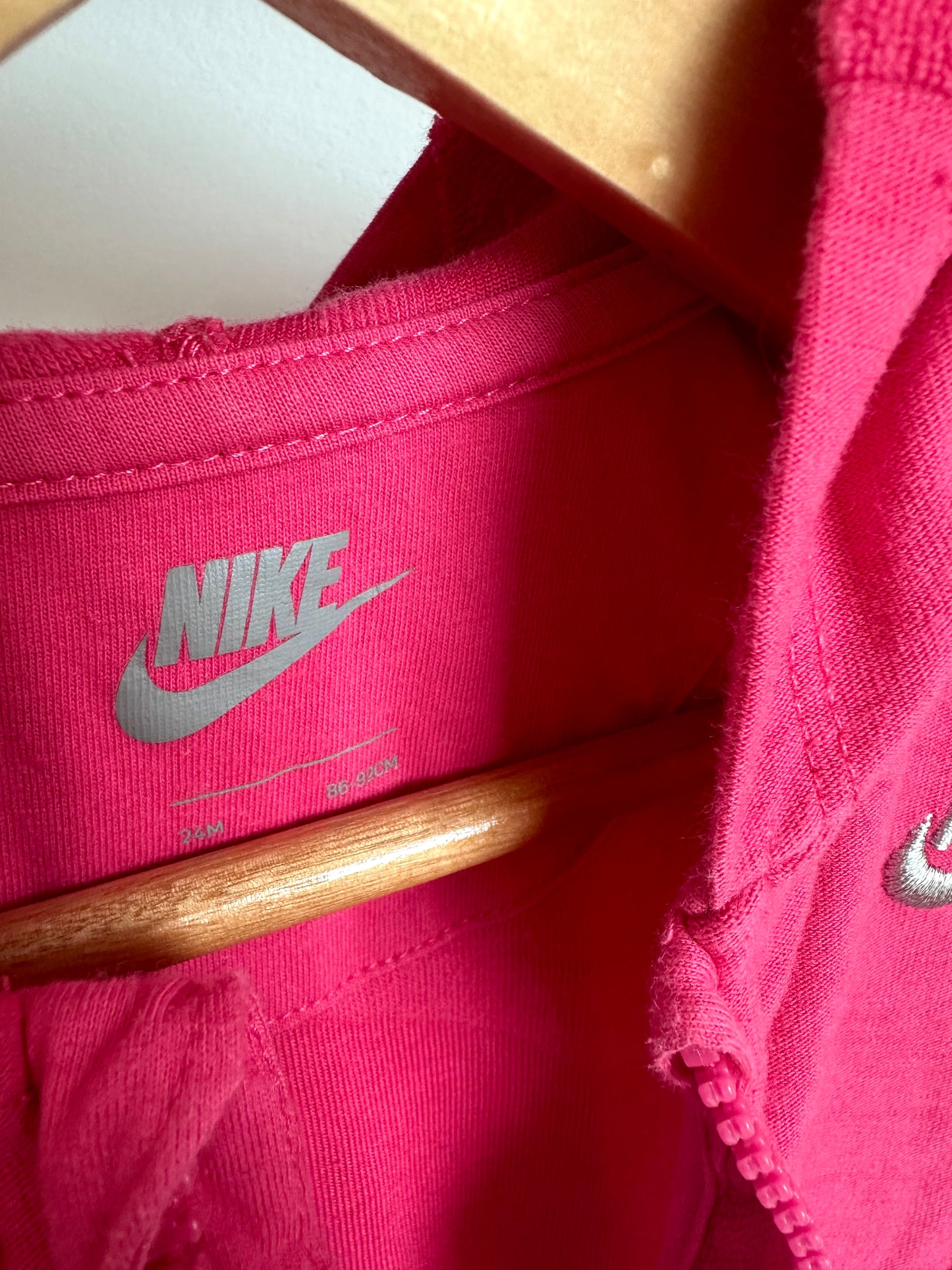 Nike Magenta Hood Jumpsuit / 24m