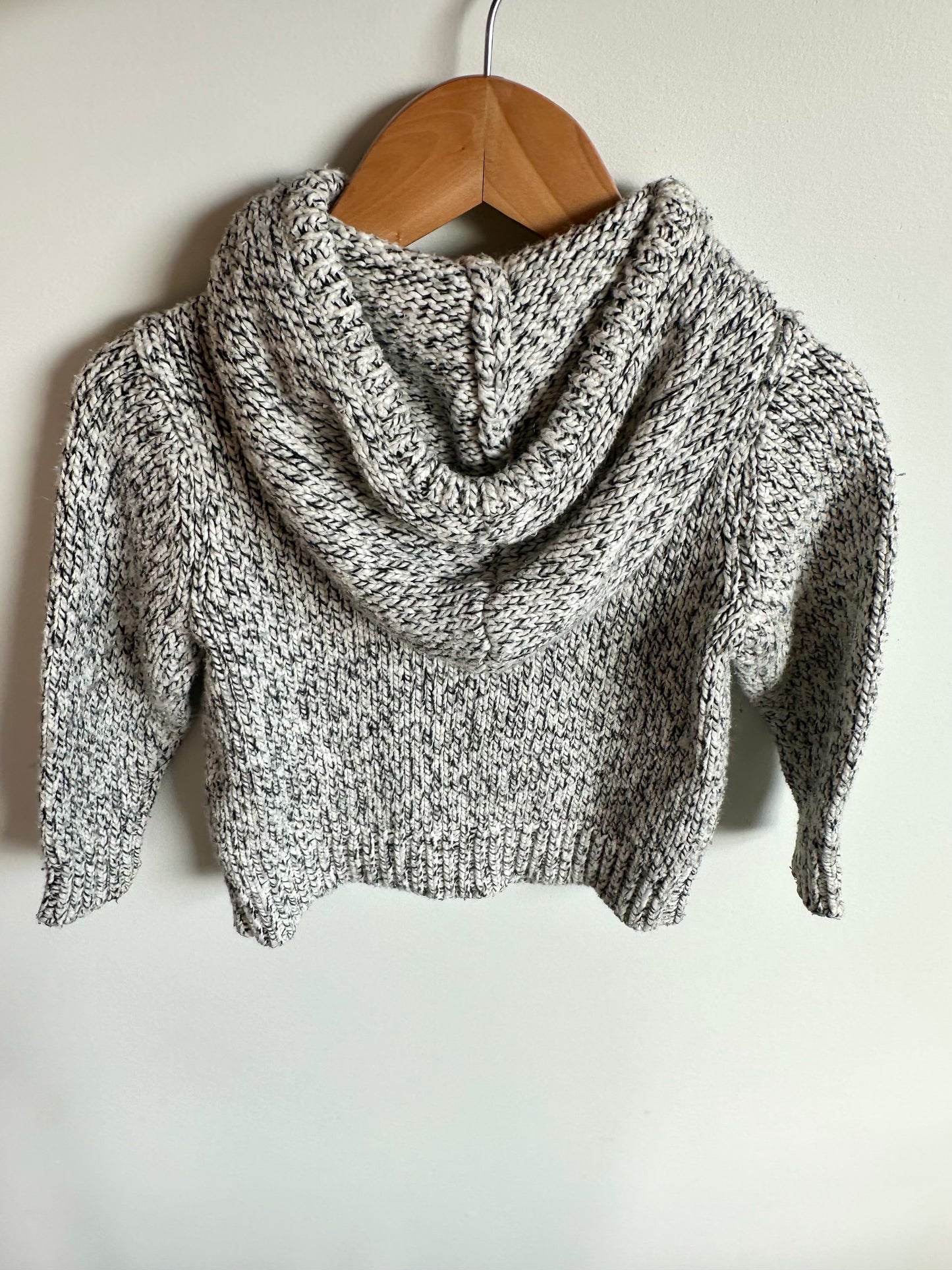 Roots Grey Knit Hoodie / 2T