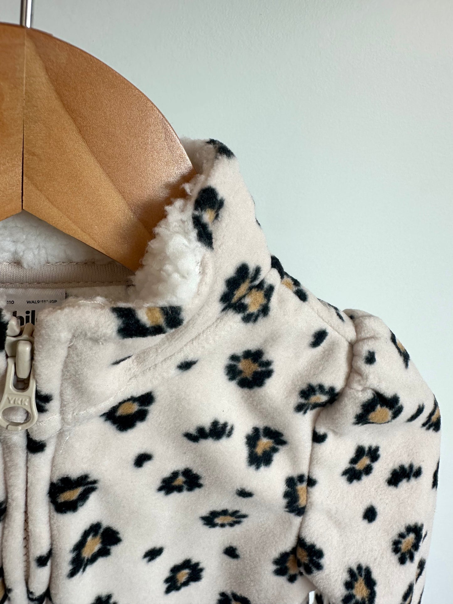 Floral Cream Zipper Sweater / 12m