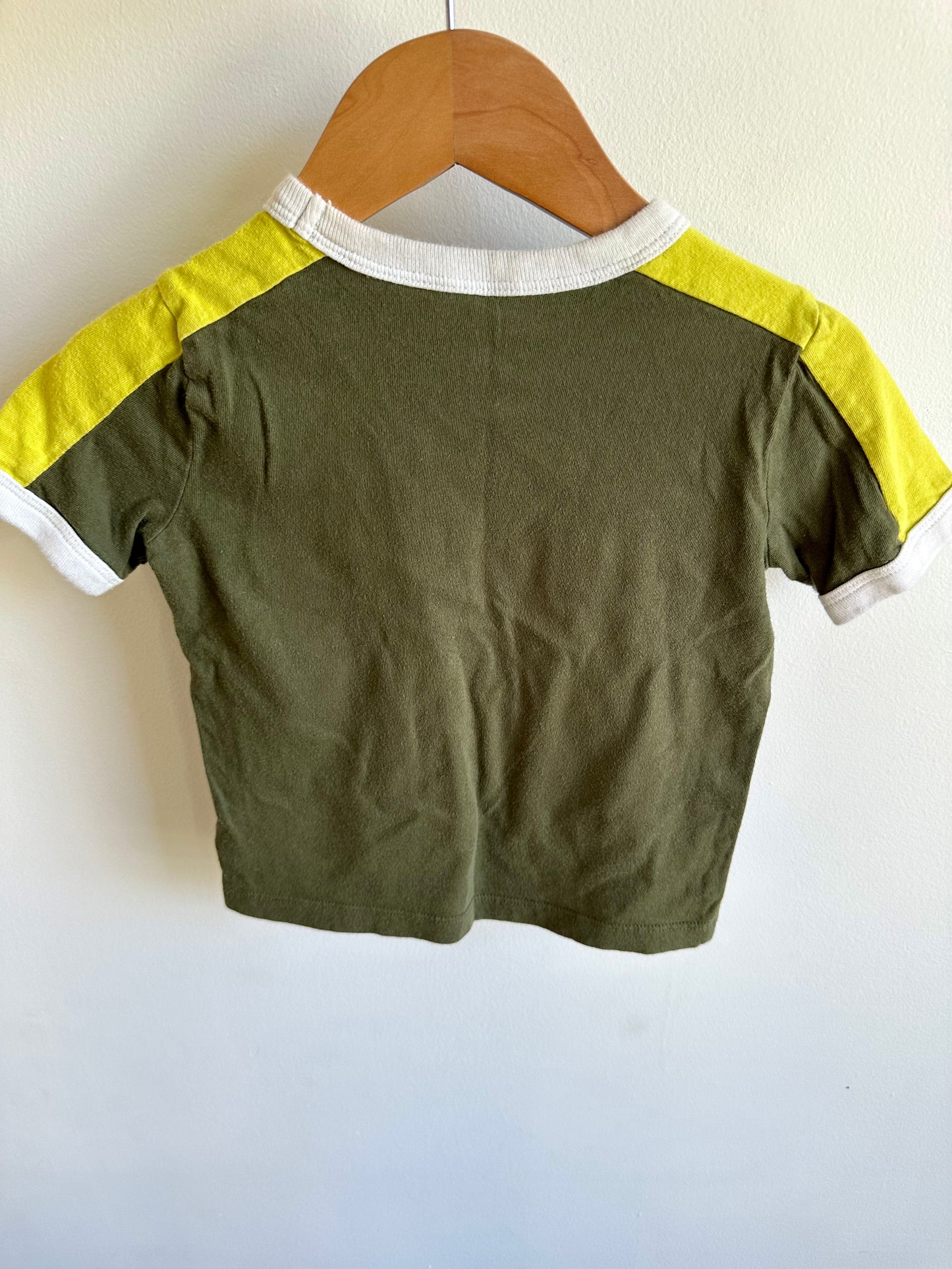 Green with Yellow Shoulders T-Shirt / 2T