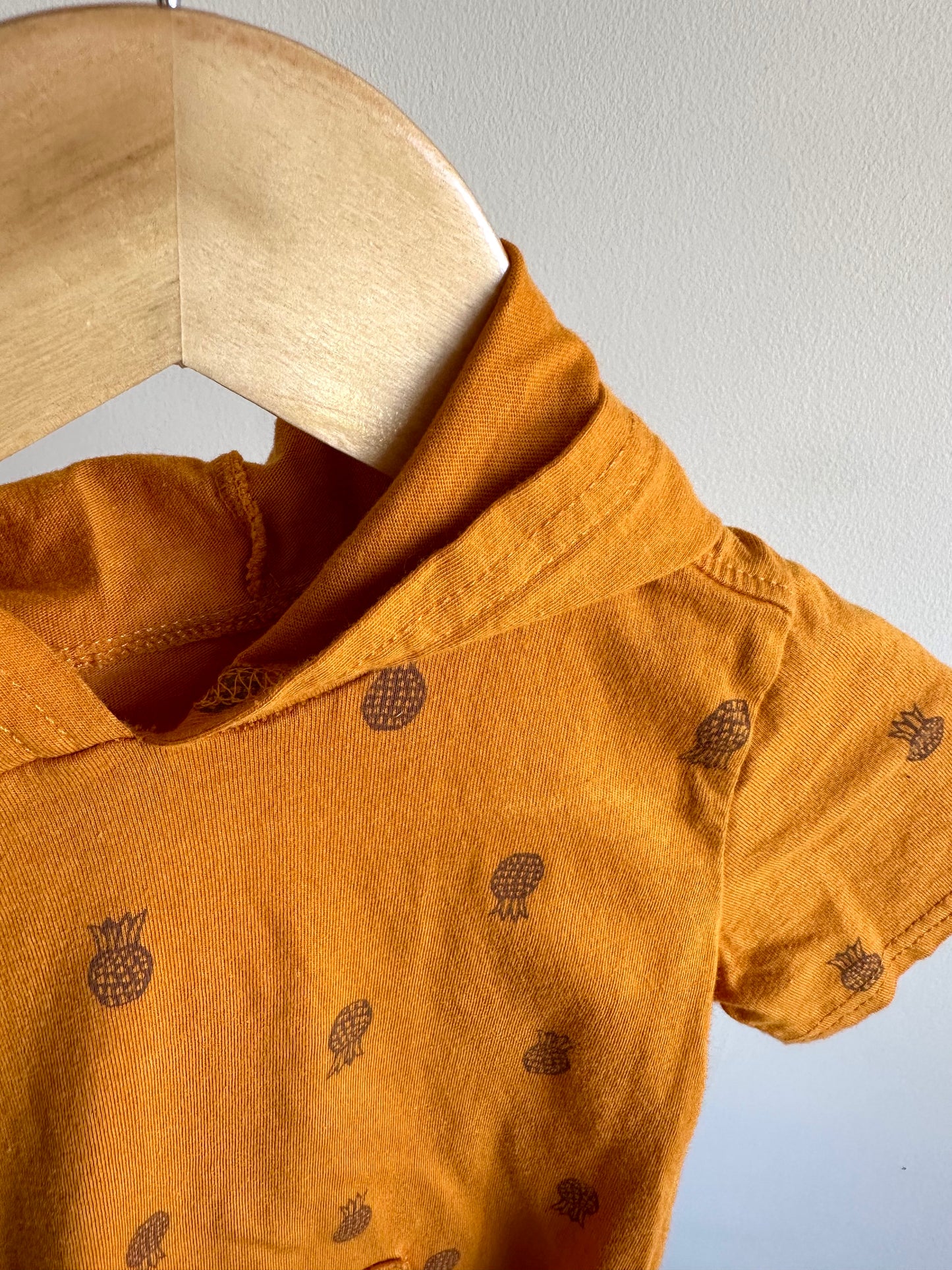 Pineapple Orange Hood T-Shirt / 24m
