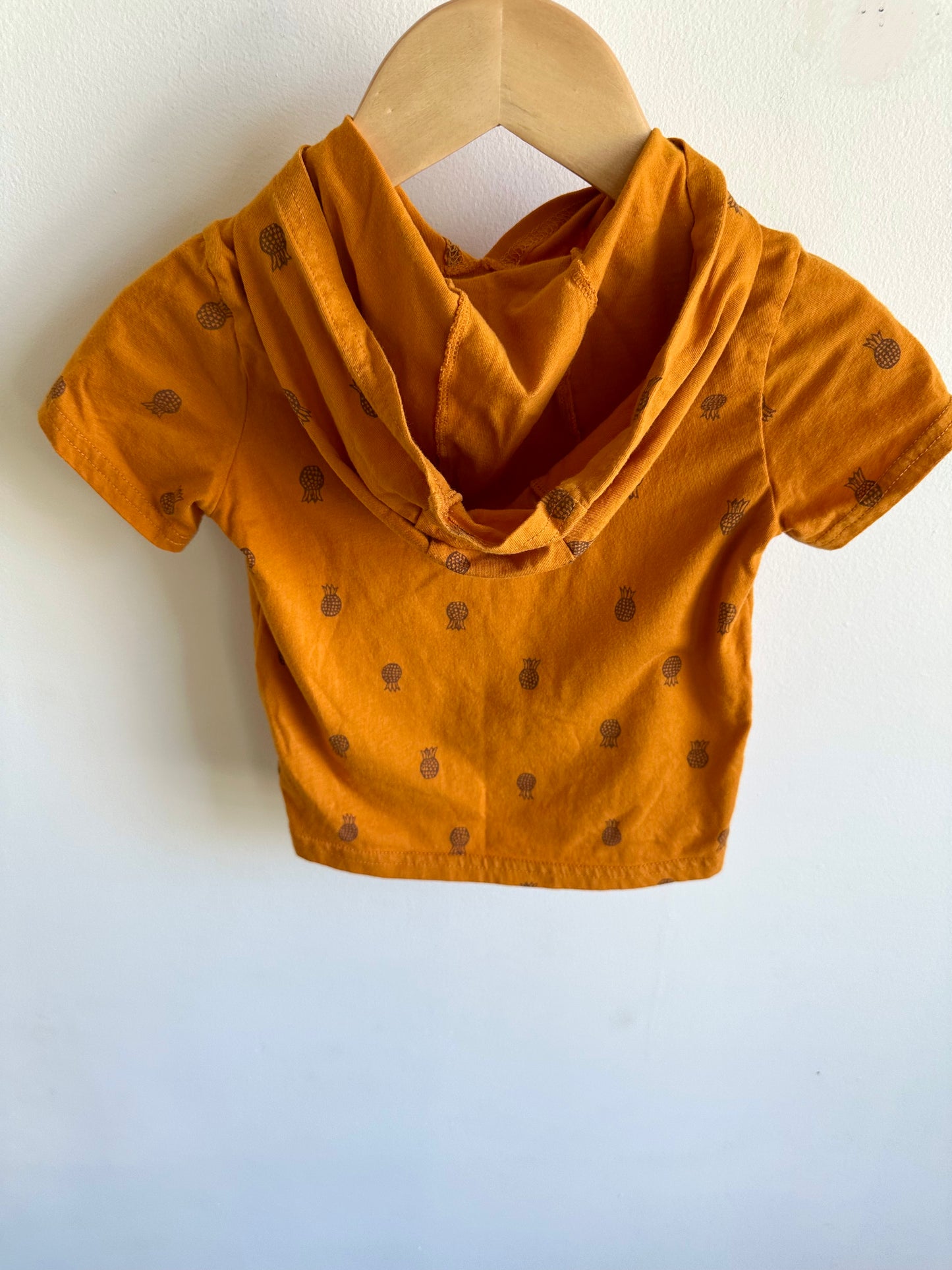 Pineapple Orange Hood T-Shirt / 24m
