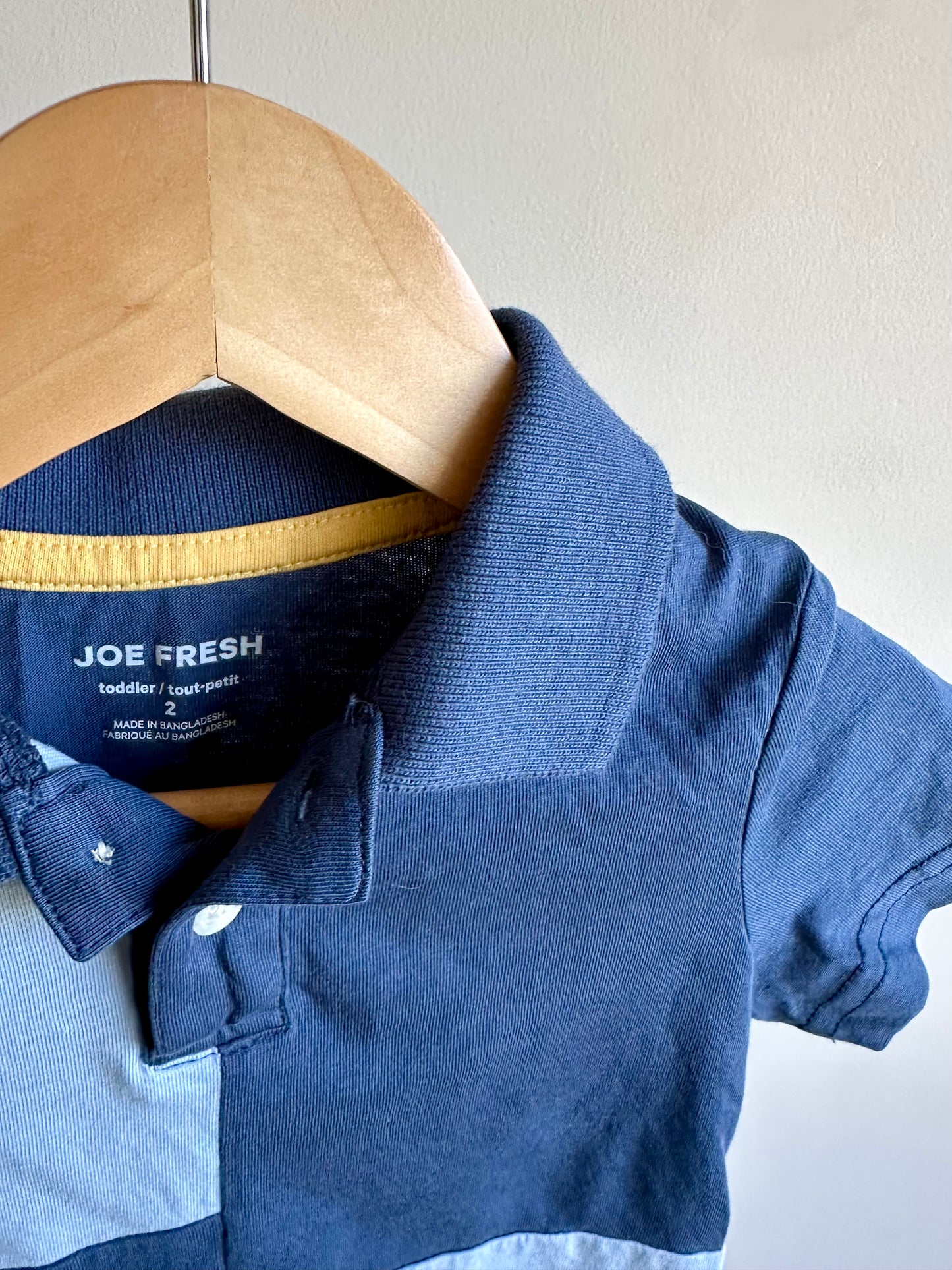 Golf Blue Colored Block T-Shirt / 2T