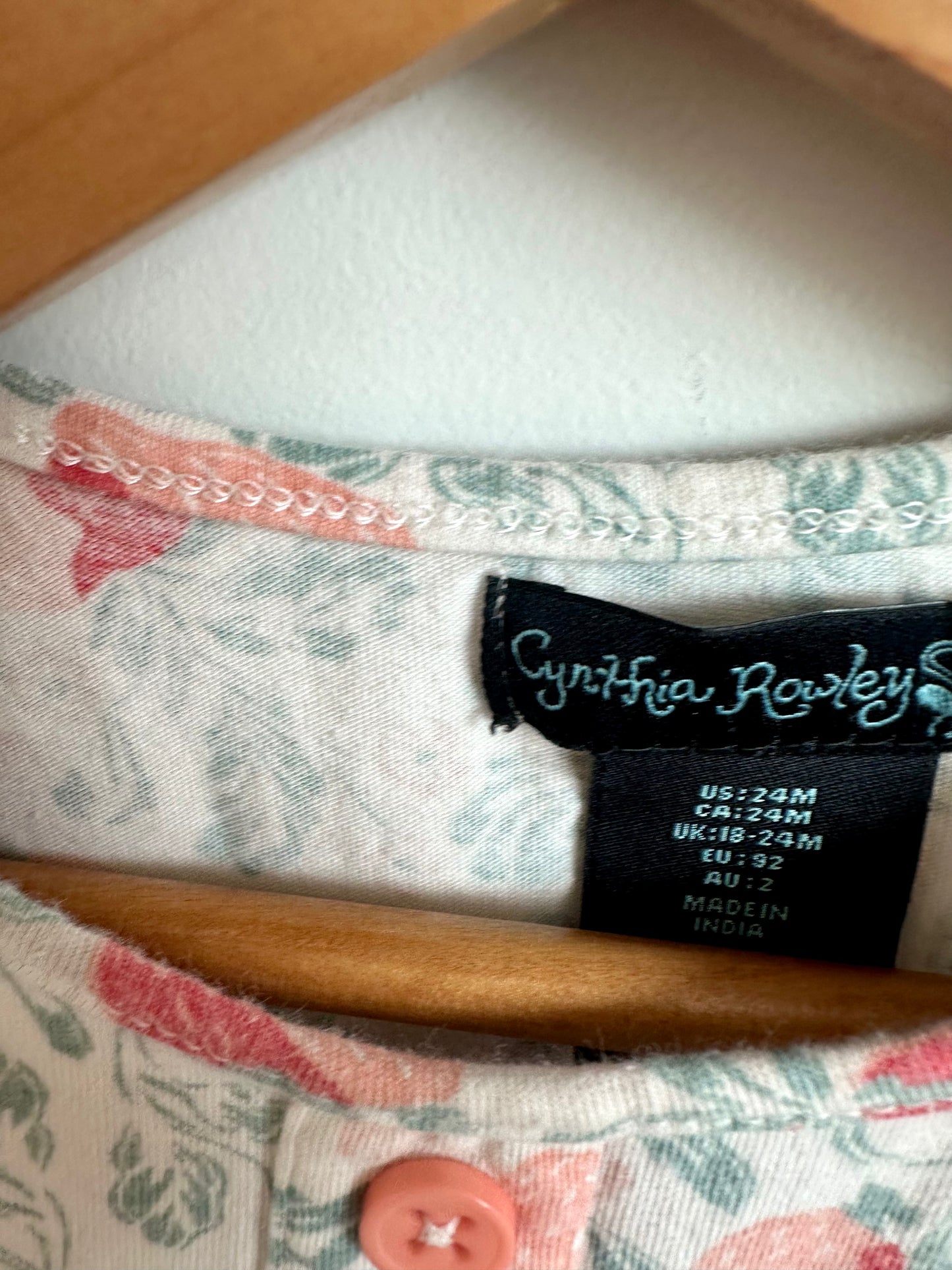 Strawberry Top with Pockets / 24m