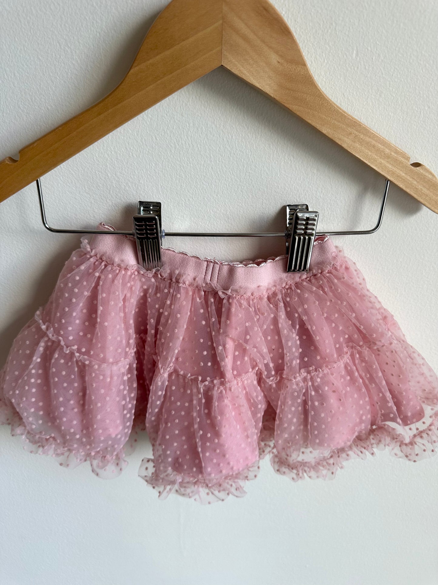 Mayoral Pink Dotted Tulle Skirt (With Tags) / 6m