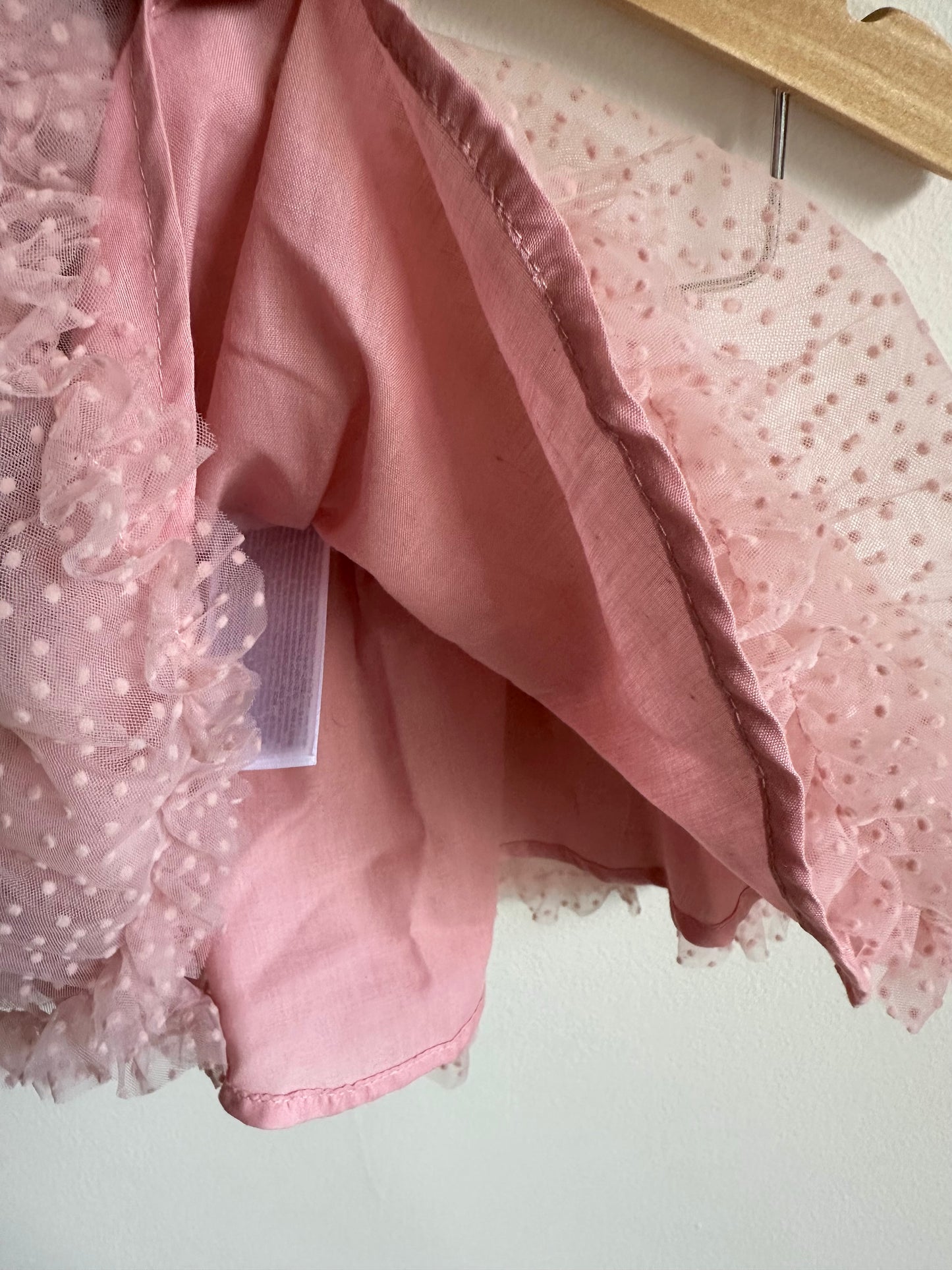 Mayoral Pink Dotted Tulle Skirt (With Tags) / 6m