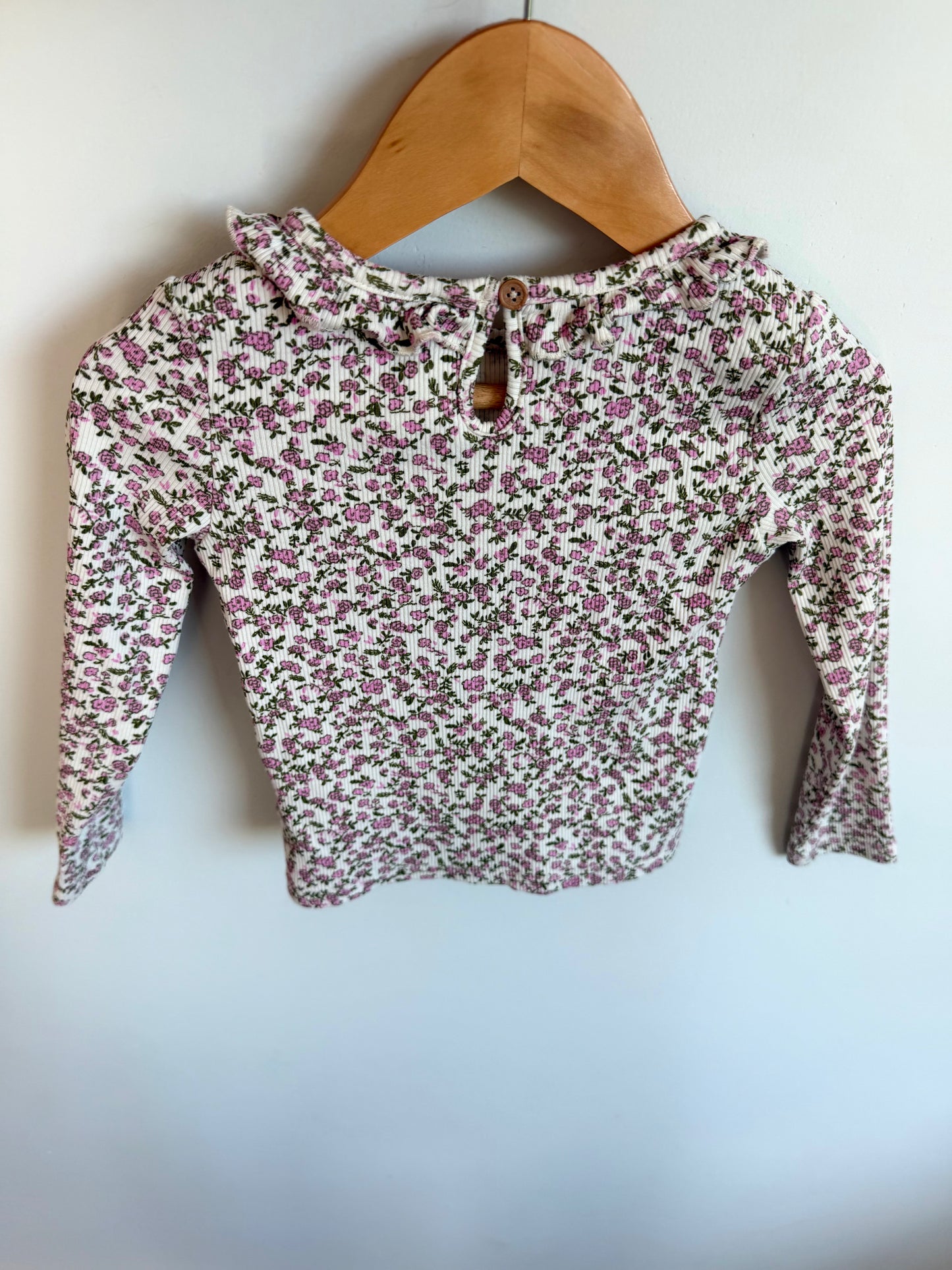 Floral Long Sleeve Floral Top / 3T