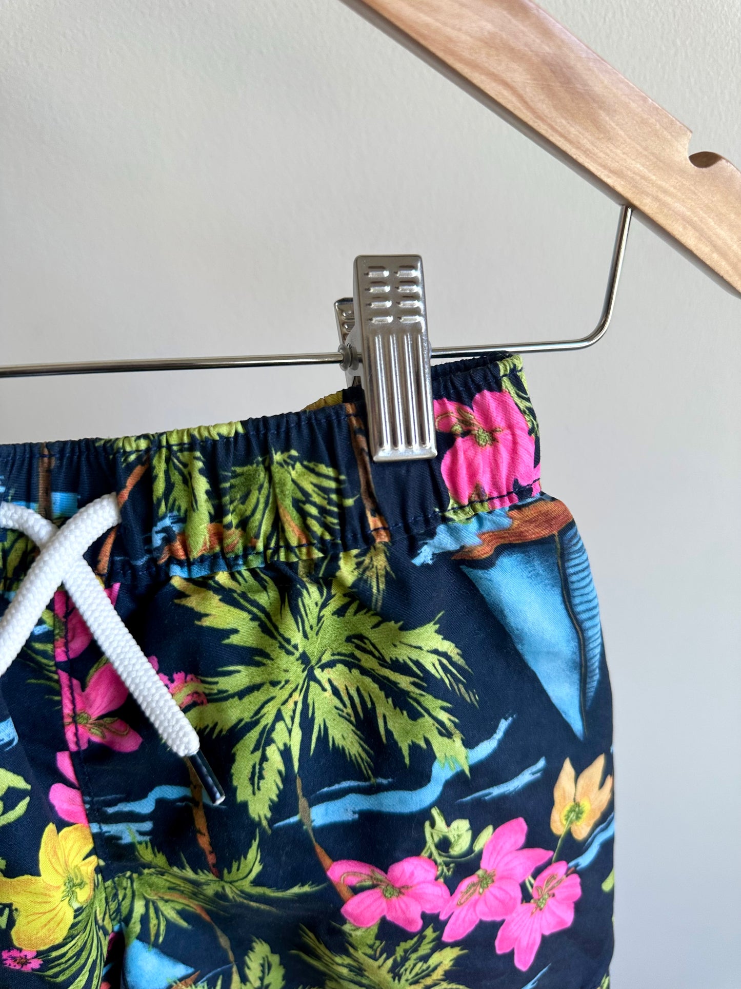 Tropical Drawstring Swim Shorts / 2T
