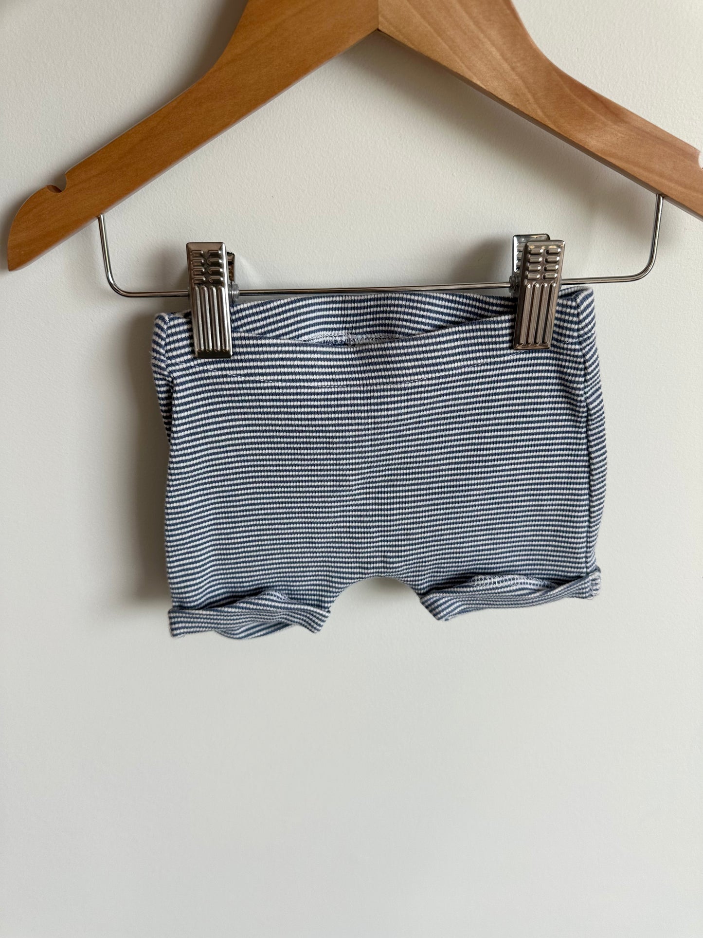 H&M Organic Cotton Striped Shorties / 6-9m