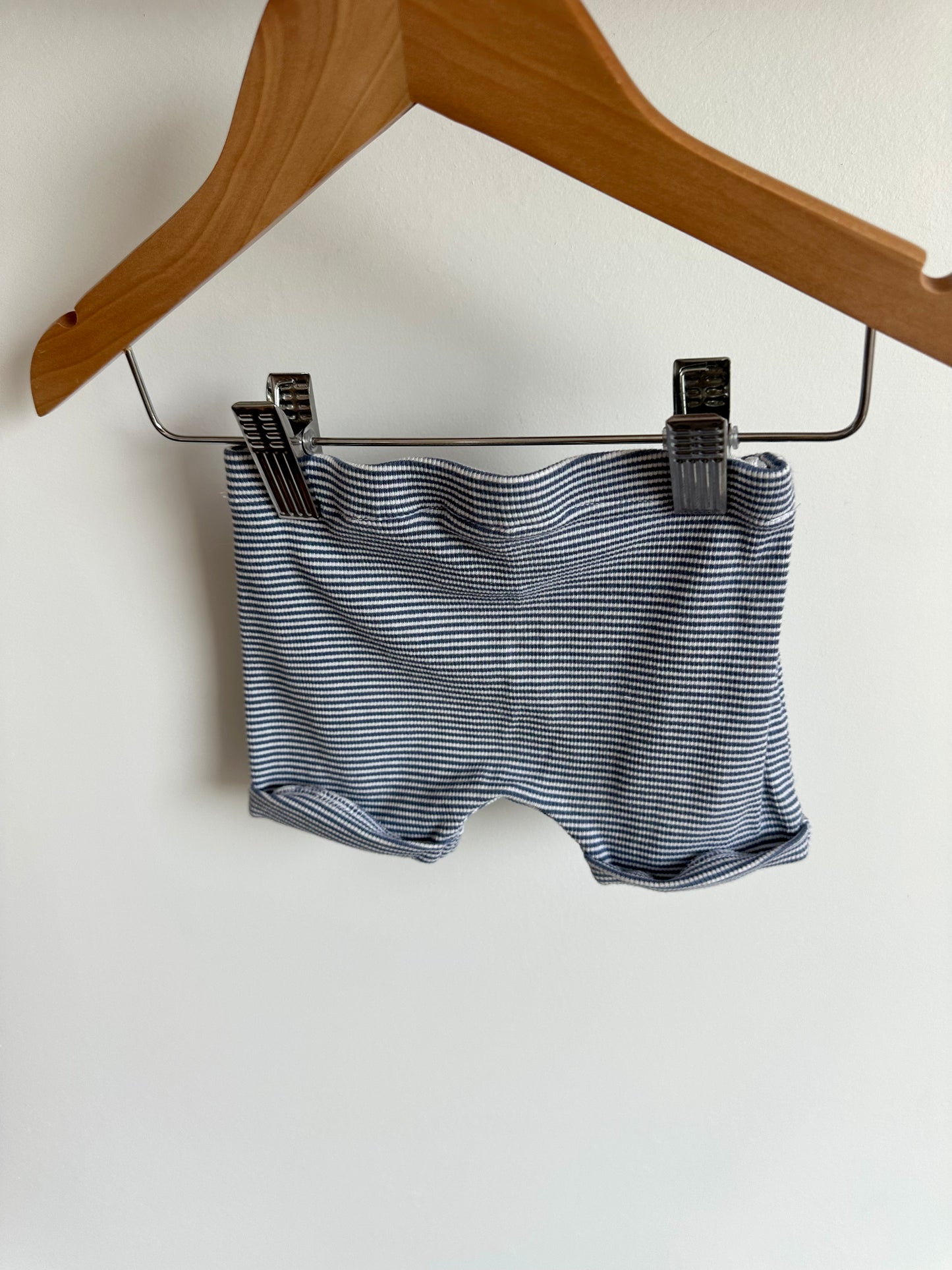 H&M Organic Cotton Striped Shorties / 6-9m