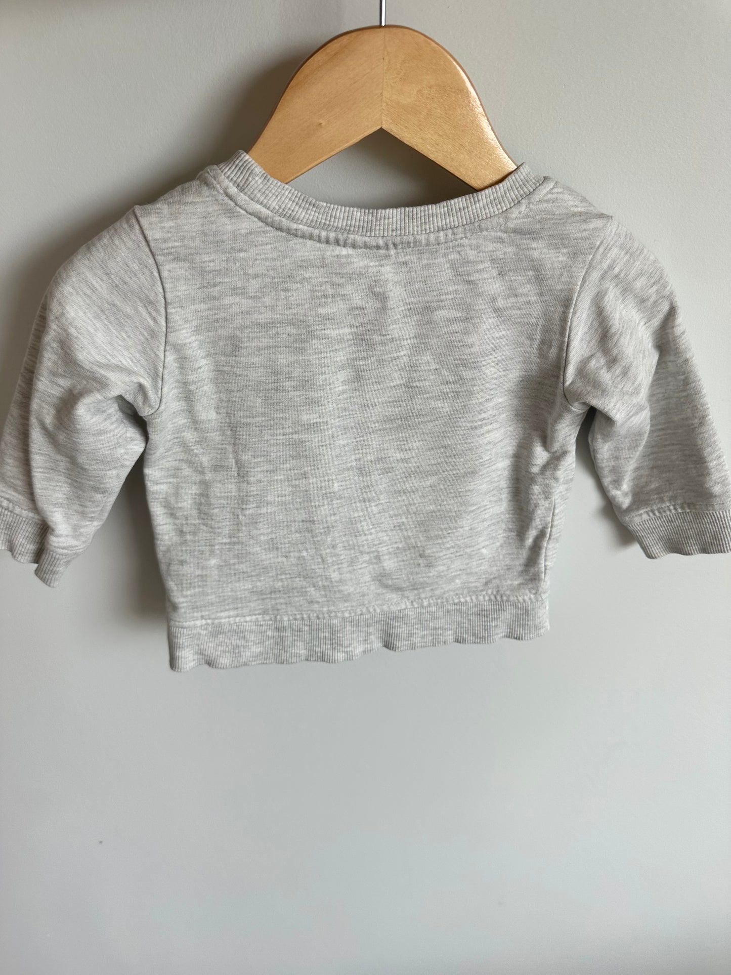 Grey Polar Bear Crewneck / 6-12m