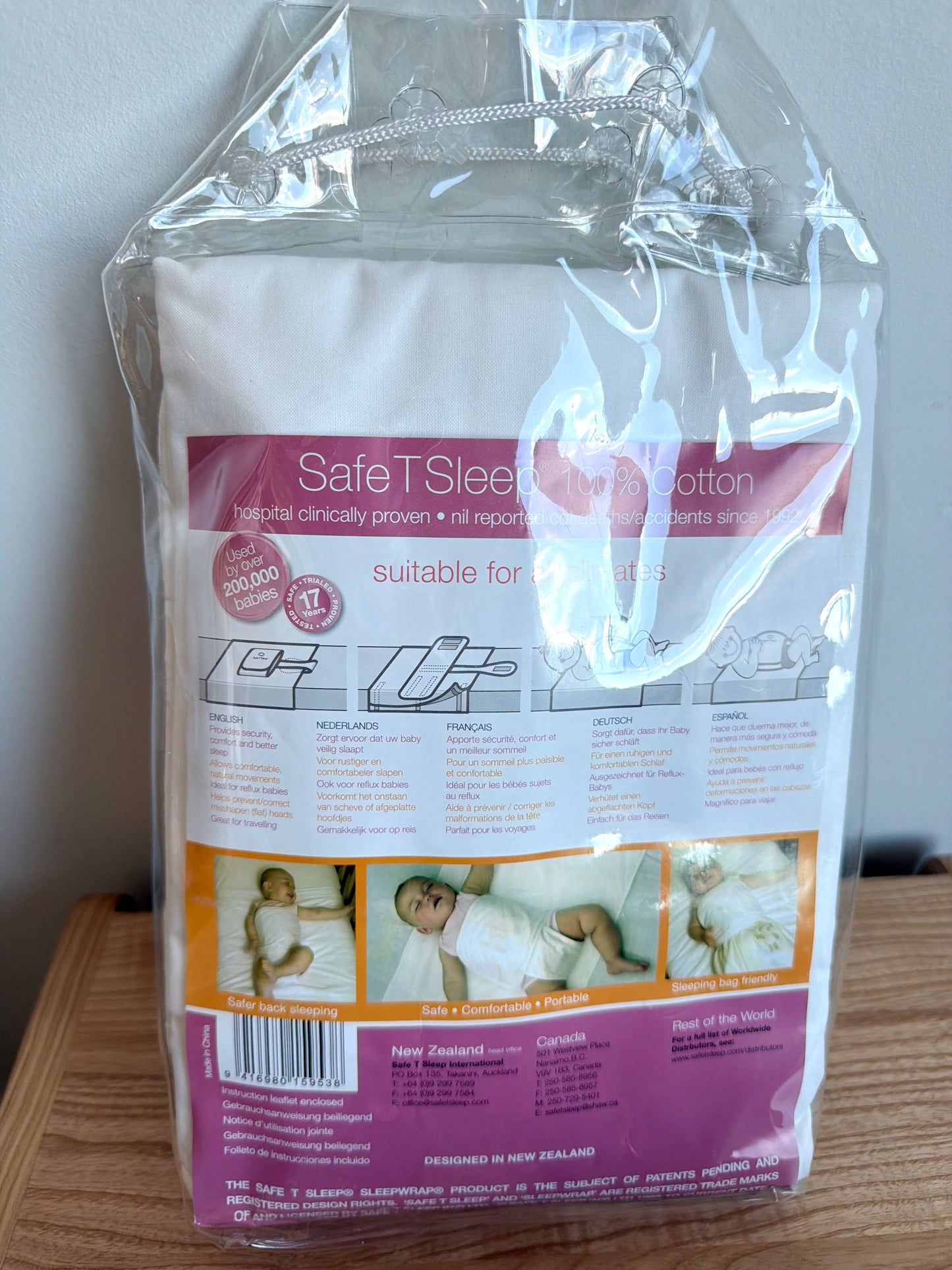100% Cotton SafeT Sleep Sleepwrap