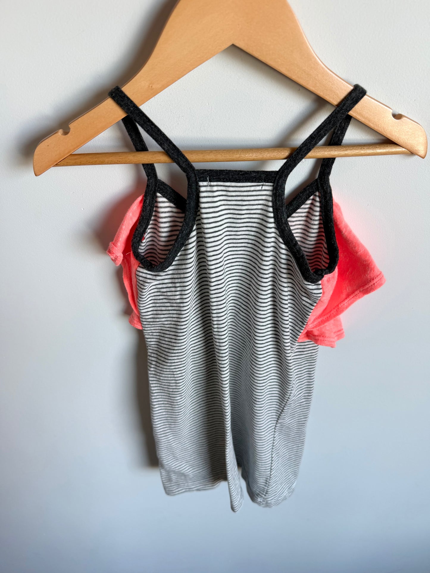 Striped Coral Neckline Dress / 2T