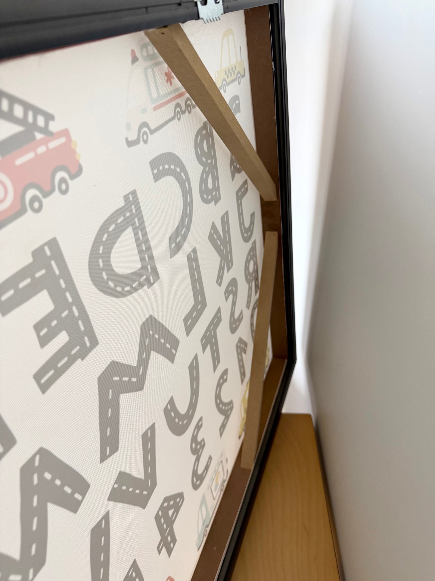 Alphabet Number Vehicle Canvas Picture (No Shipping)