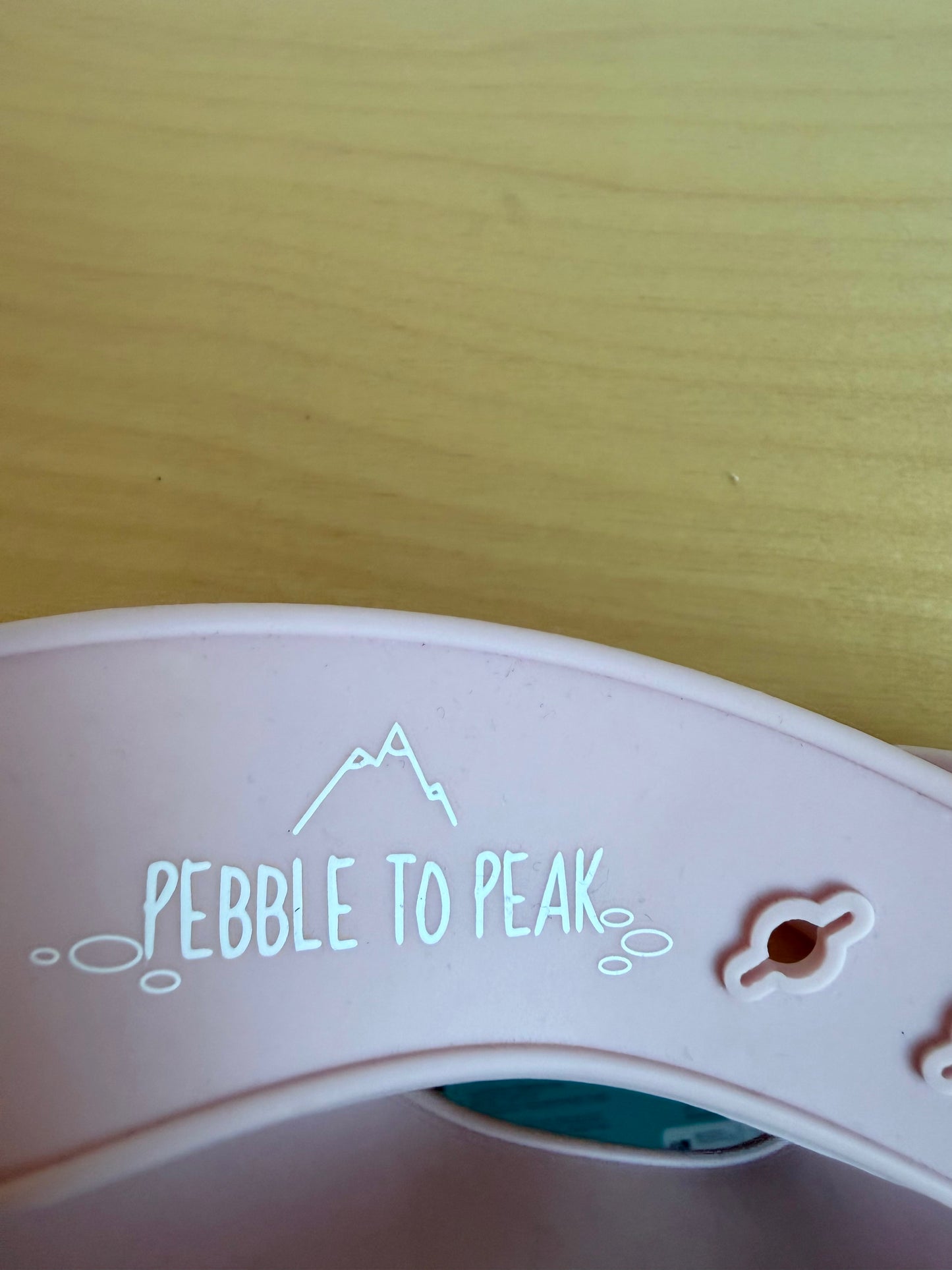 Pink Silicone Bib
