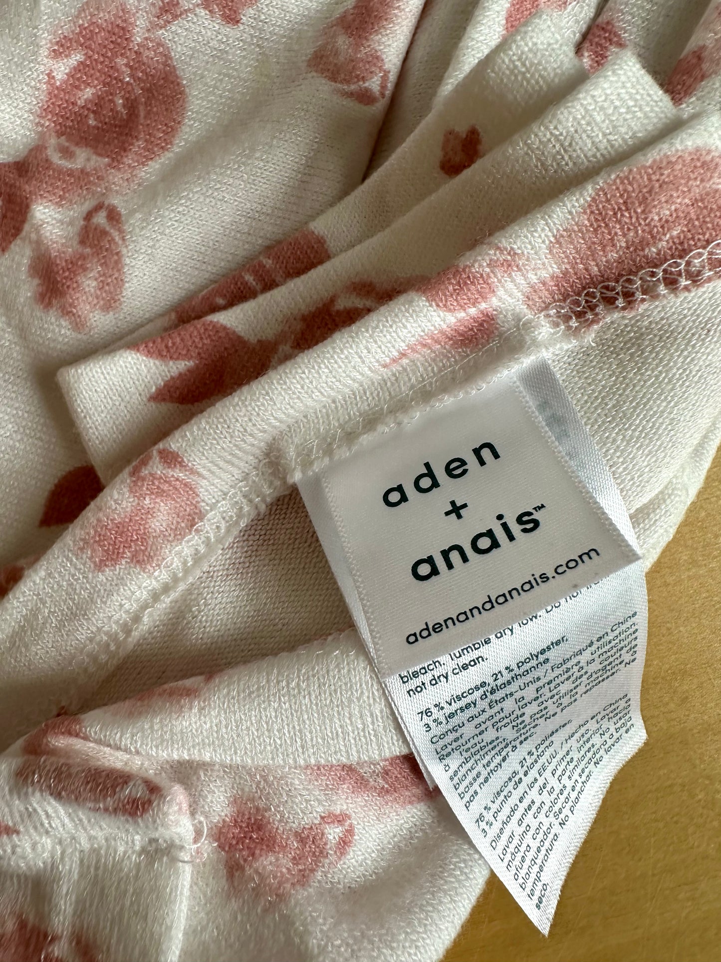 Aden + Anais Pink Rose Blanket