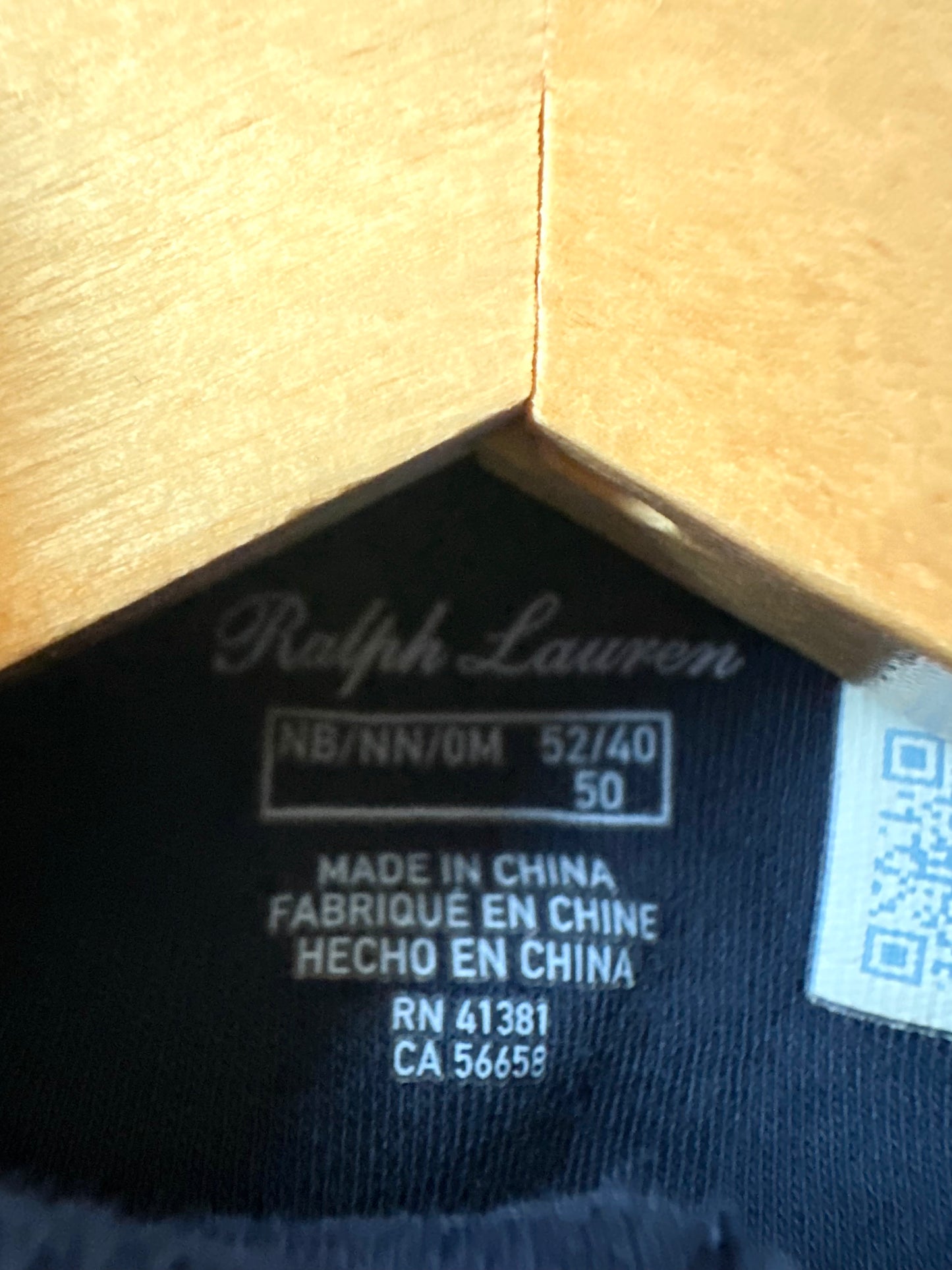 Newborn Ralph Lauren Blue Jumpsuit / 0m