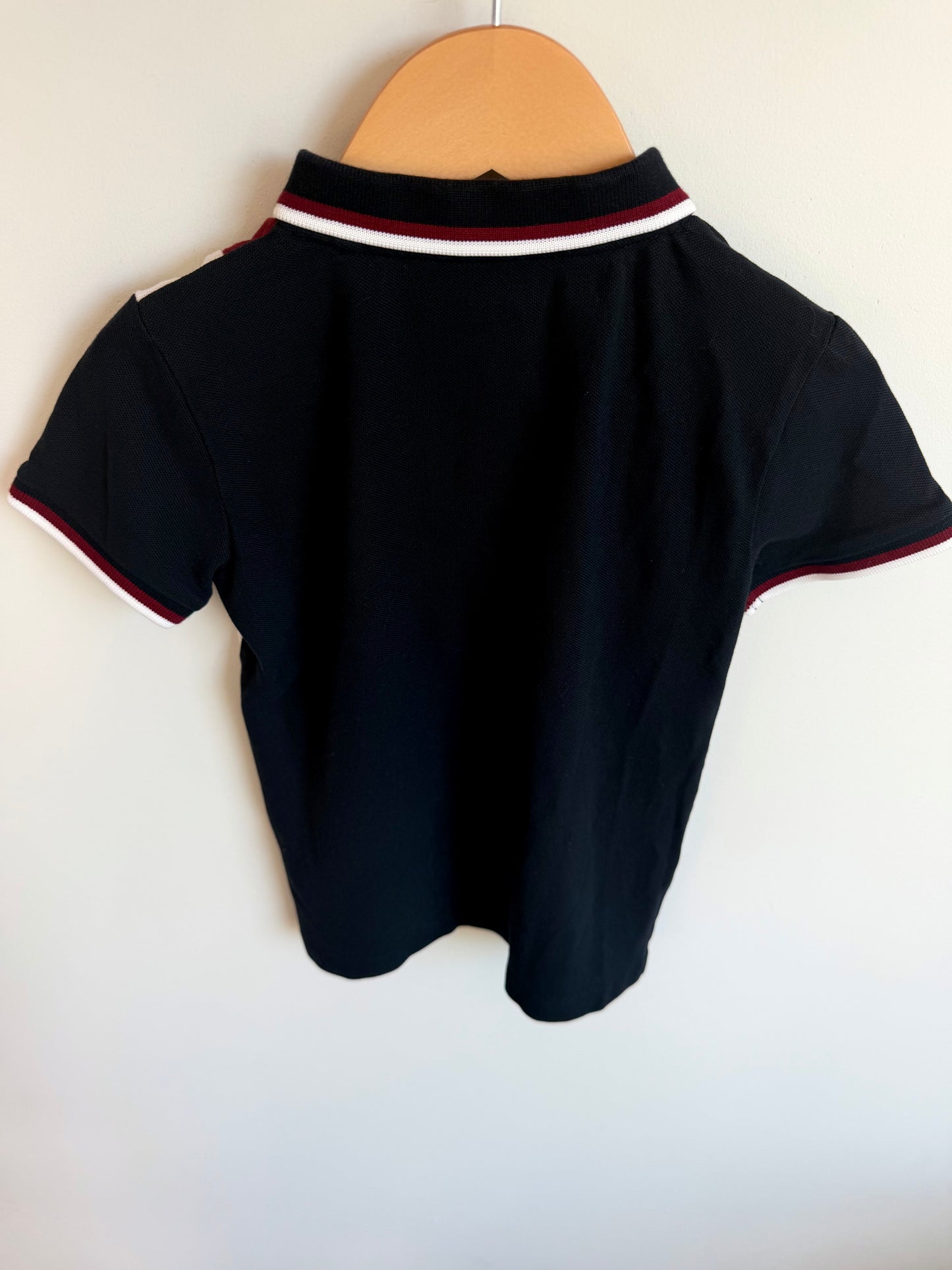 Colour Block Half Zip Collared T-shirt / 4T