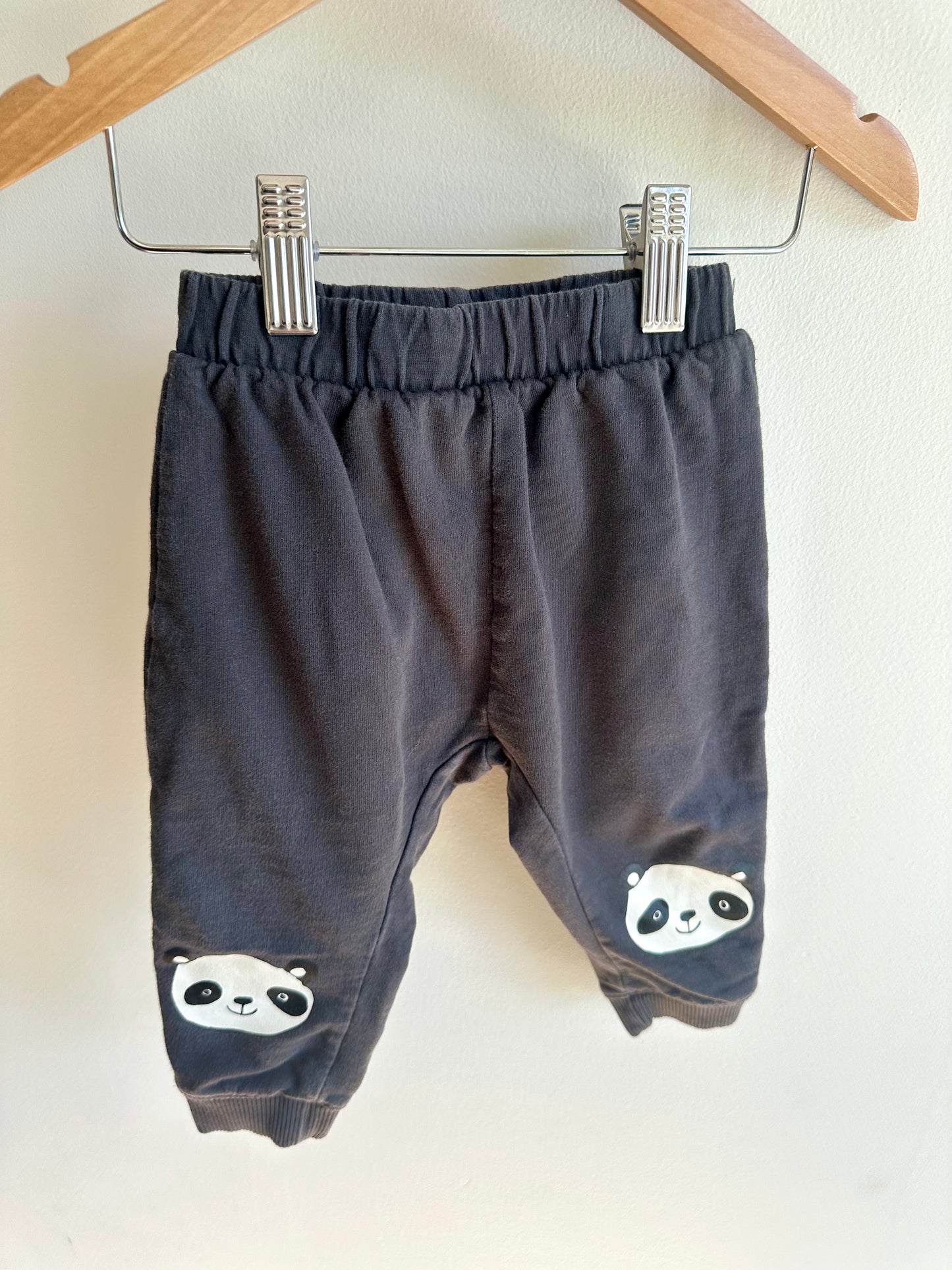 H&M Panda Crewneck + Joggers Set / 9-12m
