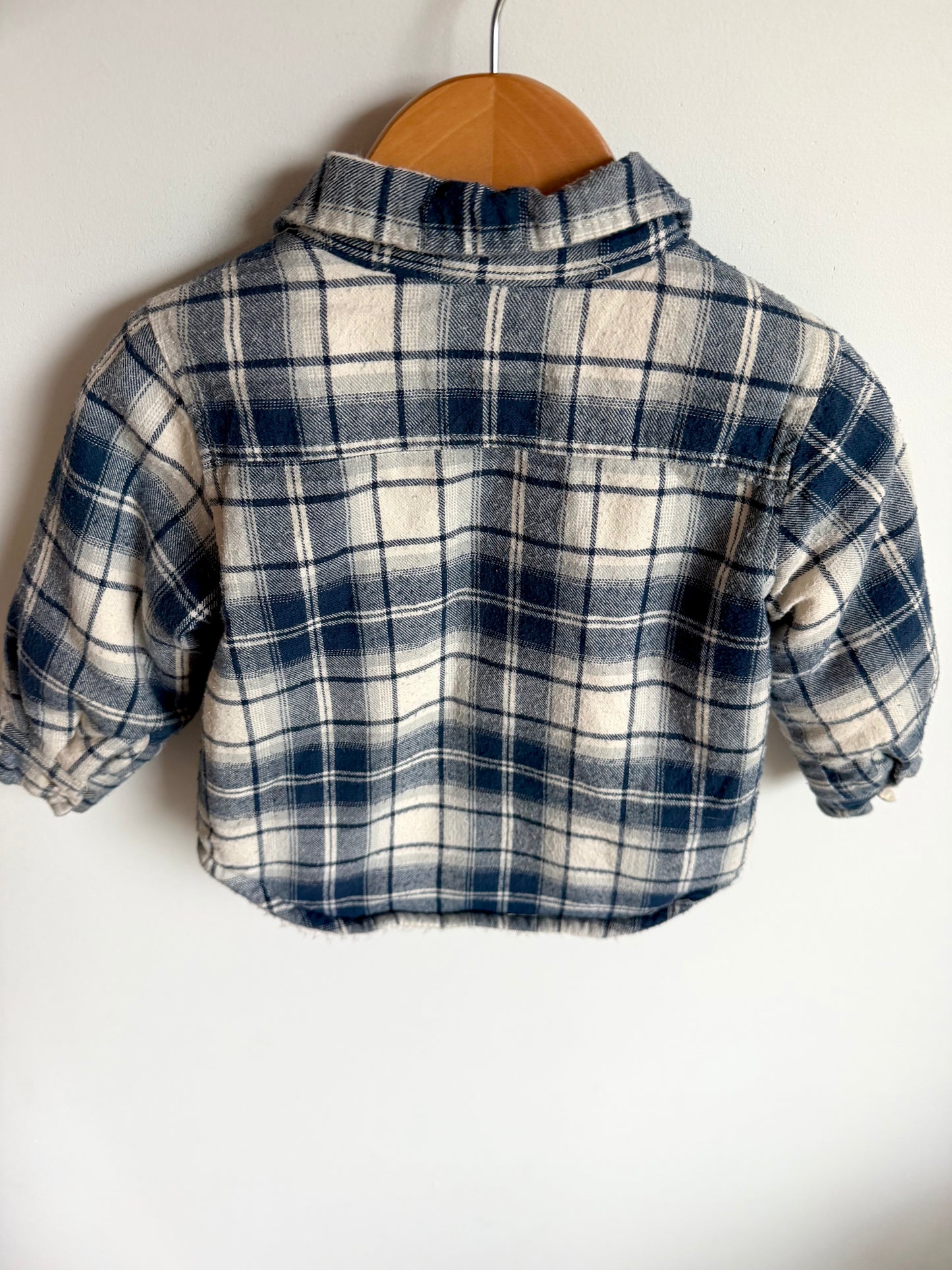 Blue Plaid Shacket / 2T