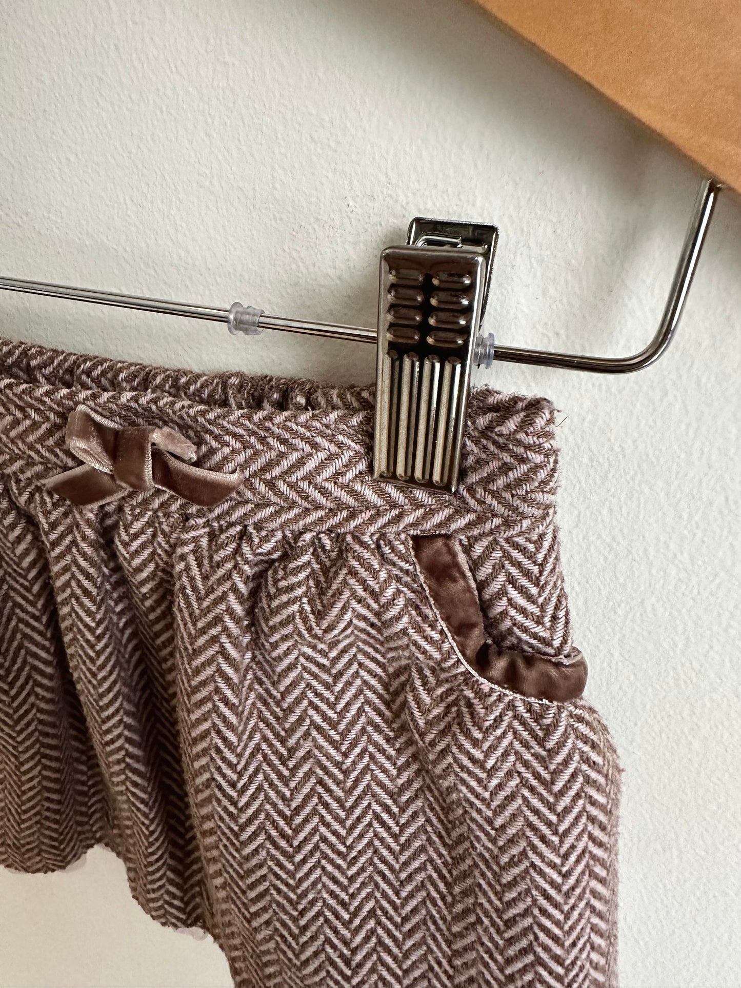 Lined Tweed Skirt with Pockets / 3-6m