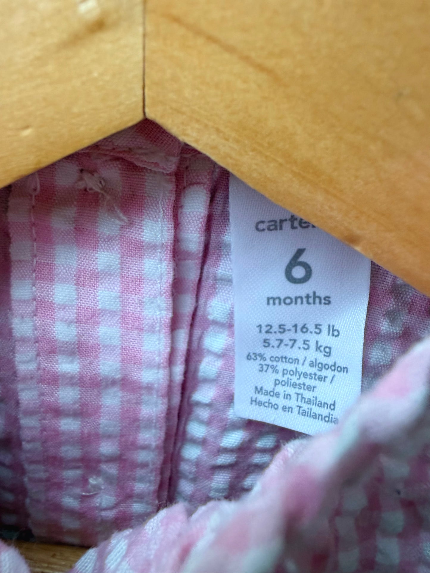 Vintage Carter's Embroidery Pink Top / 6m