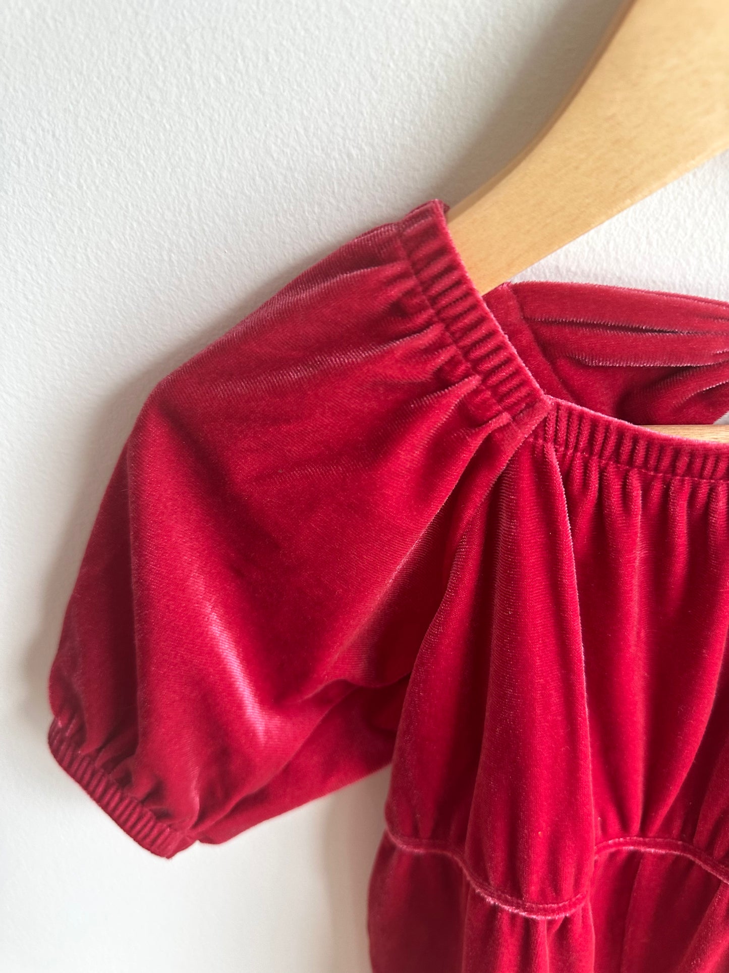Dress Red Velvet / 12-18m