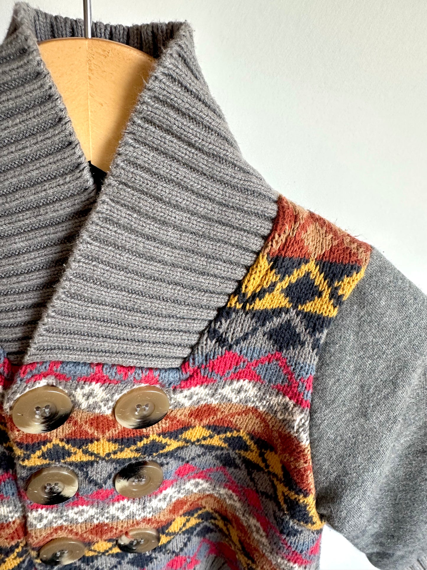 Argyle Grey Cardigan / 9-12m