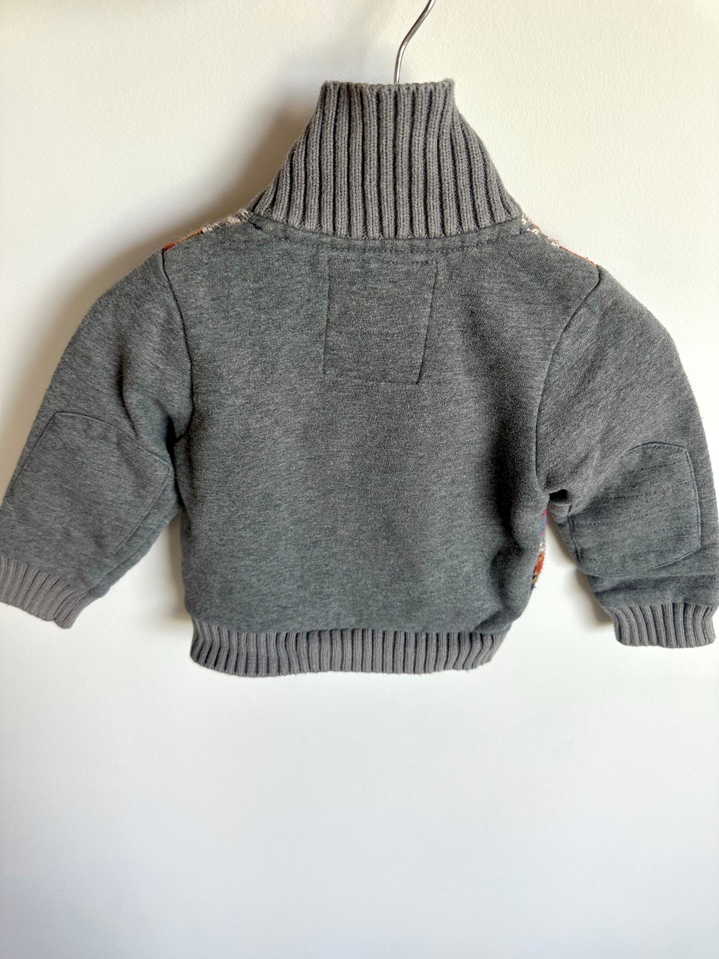 Argyle Grey Cardigan / 9-12m