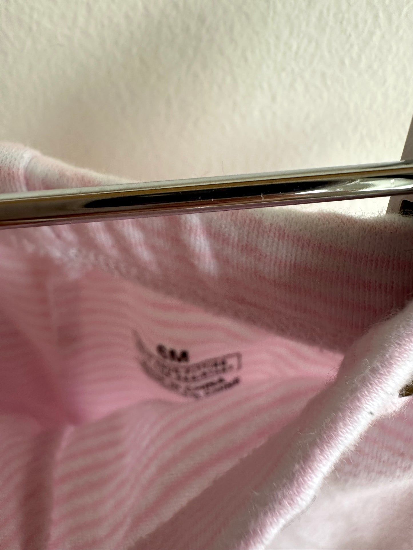 Tapered Pink Striped Pants / 6m