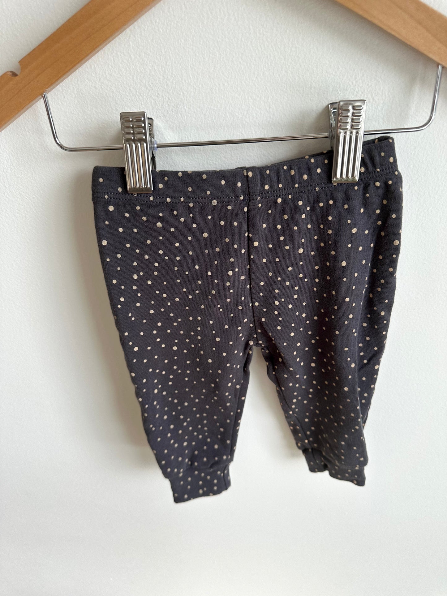 Tapered Dark Dotted Pants / 6m