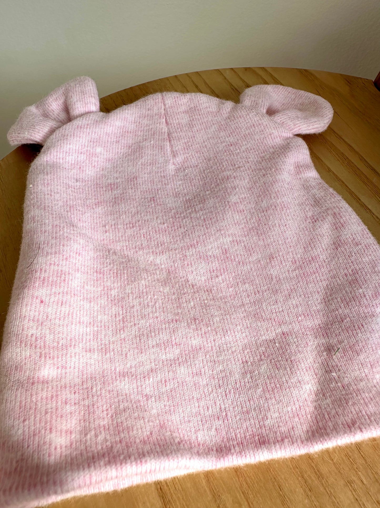 Pink Bear Beanie / 0-3m