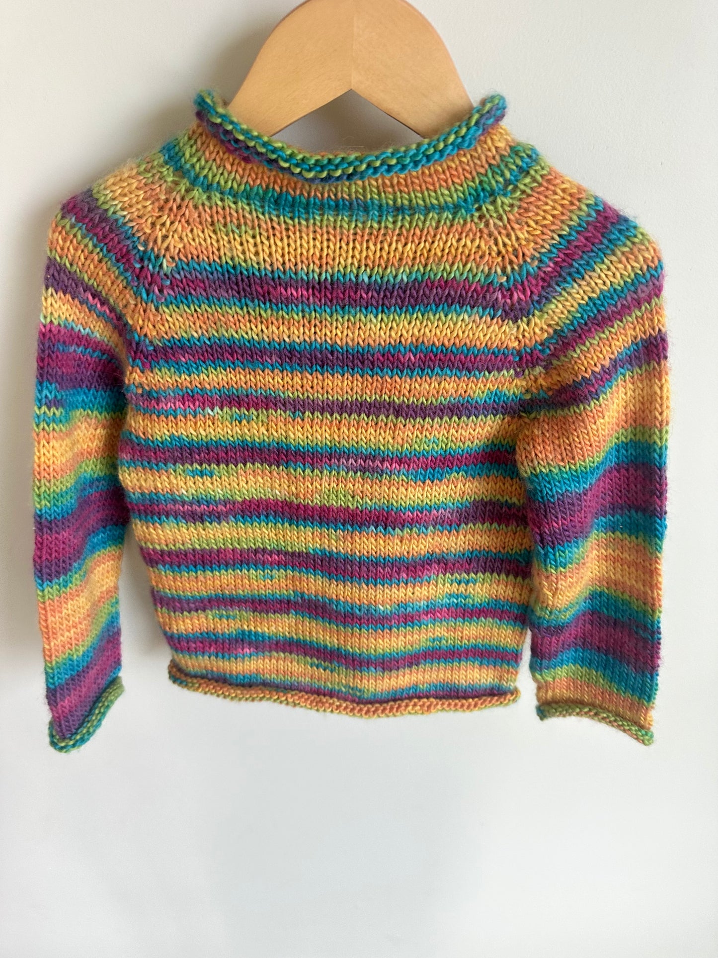Handmade Striped Colorful Sweater / 2T?