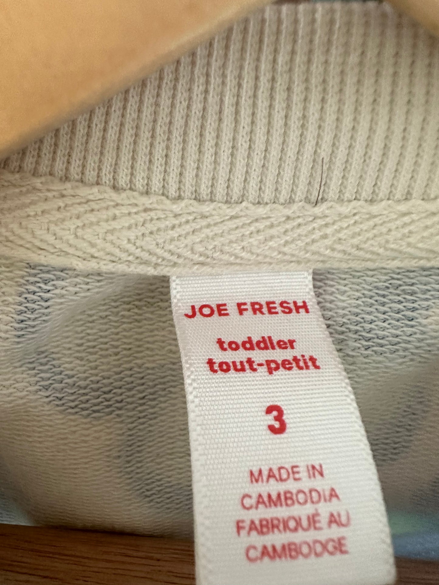 Crew Neck Green Flower Sweater / 3T