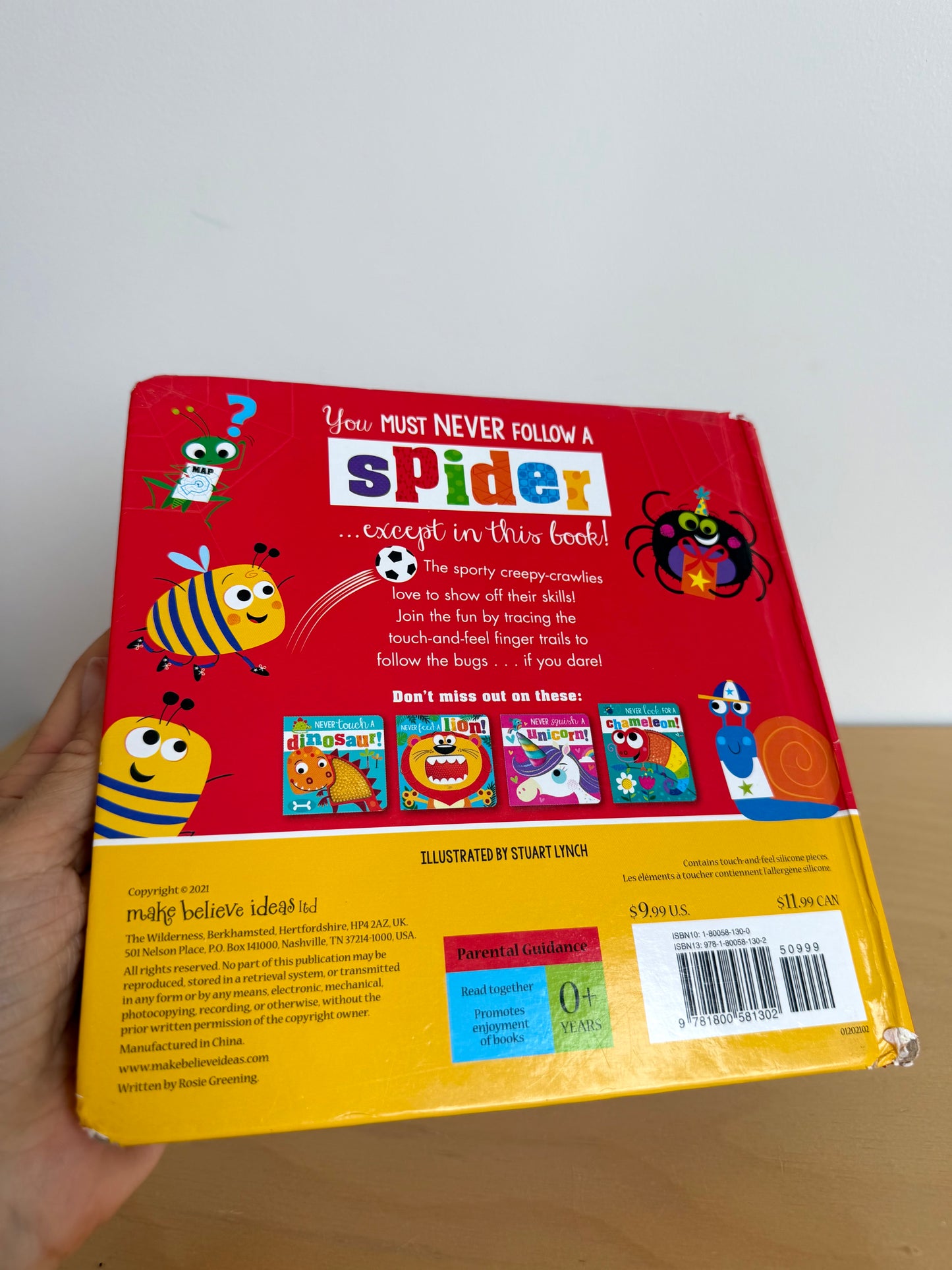 Never Follow A Spider! Book / 0-3 years