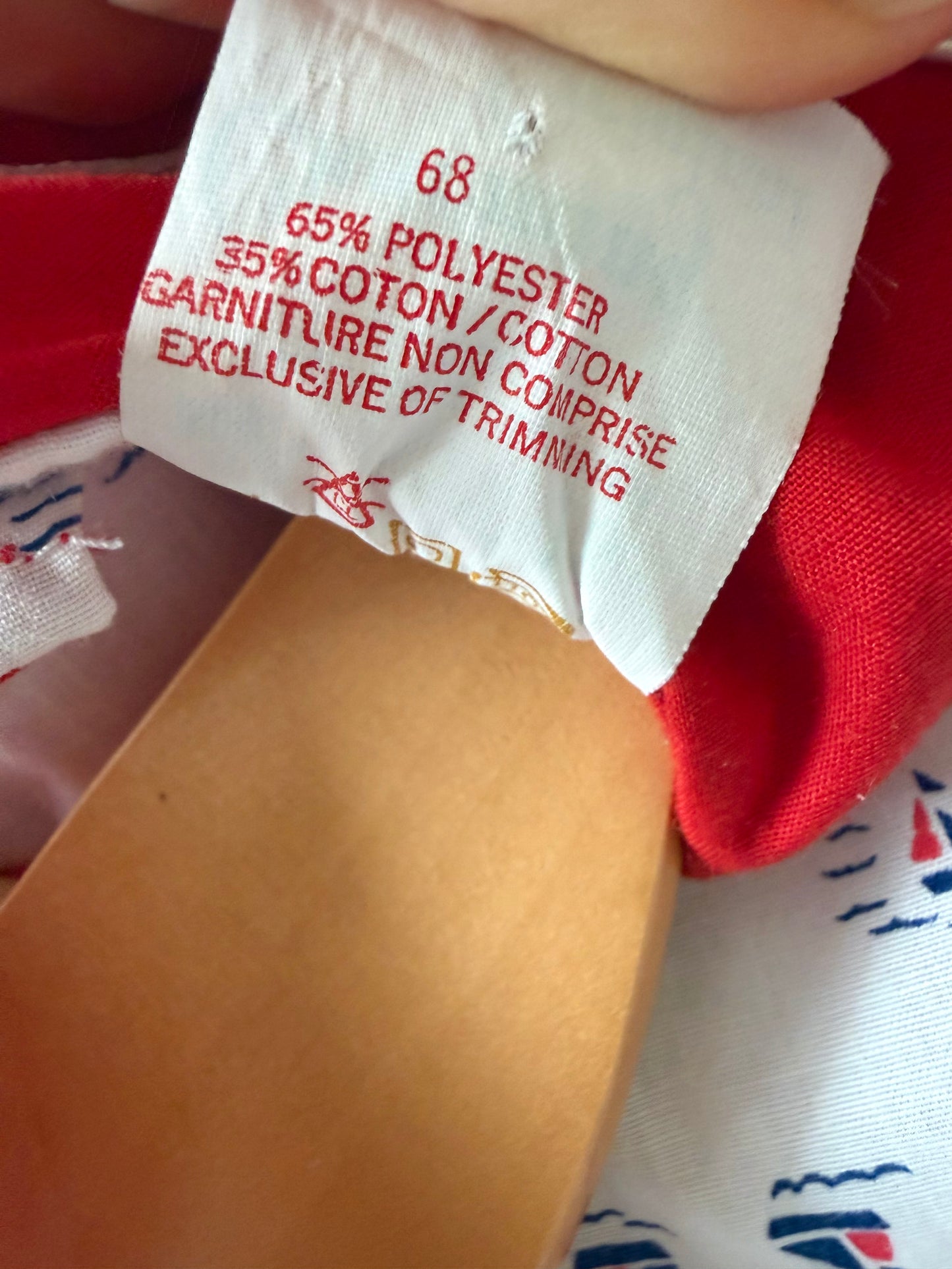 Vintage Sailboat Dress / 12-18m