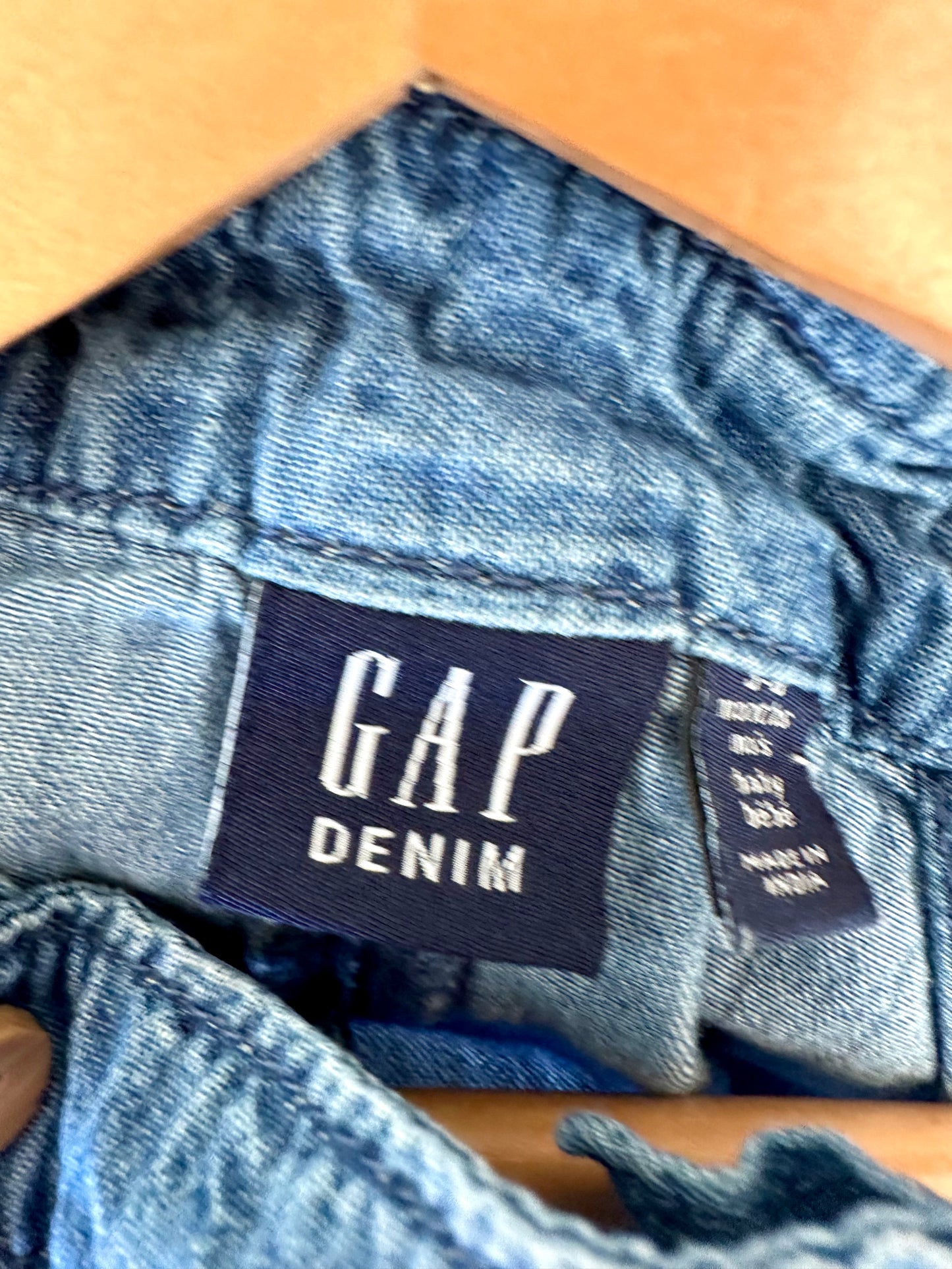 Gap Denim Bubble Romper / 3-6m