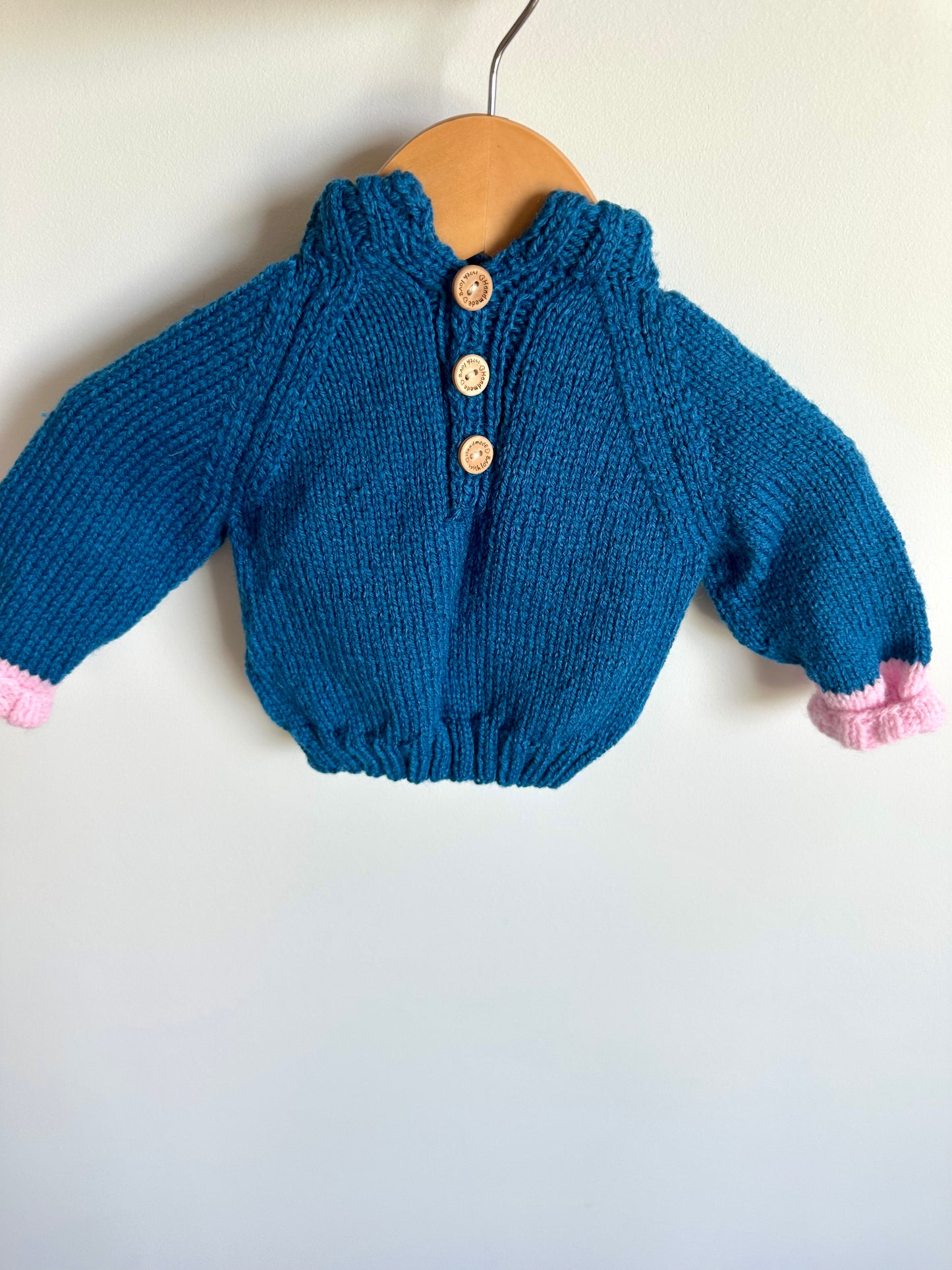 Handmade Orca Whales Sweater / 6m