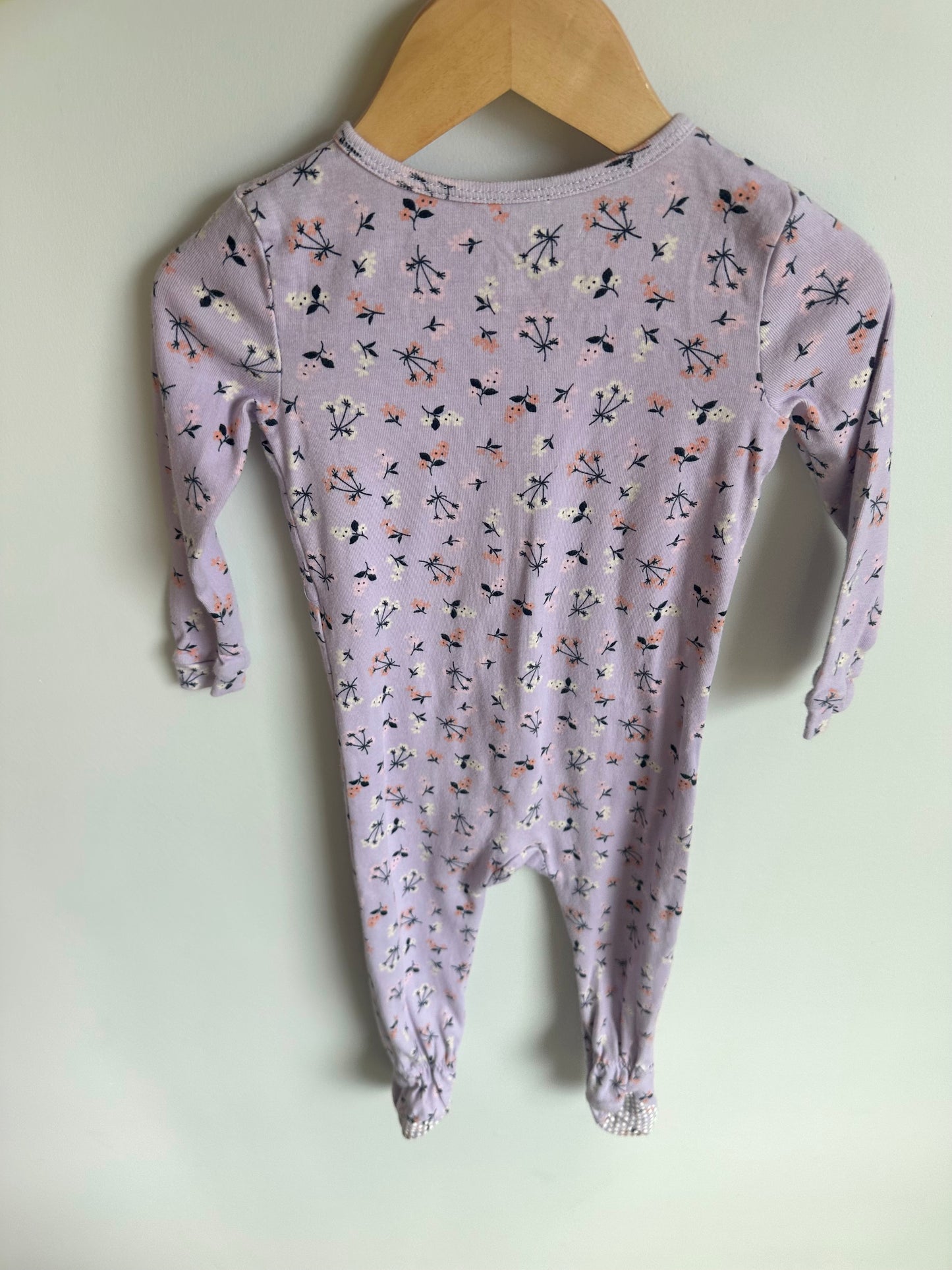 Light Purple Floral Sleeper / 18-24m