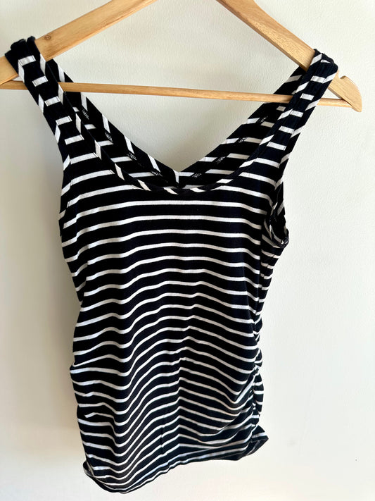 Thyme Striped Maternity Tank / XS