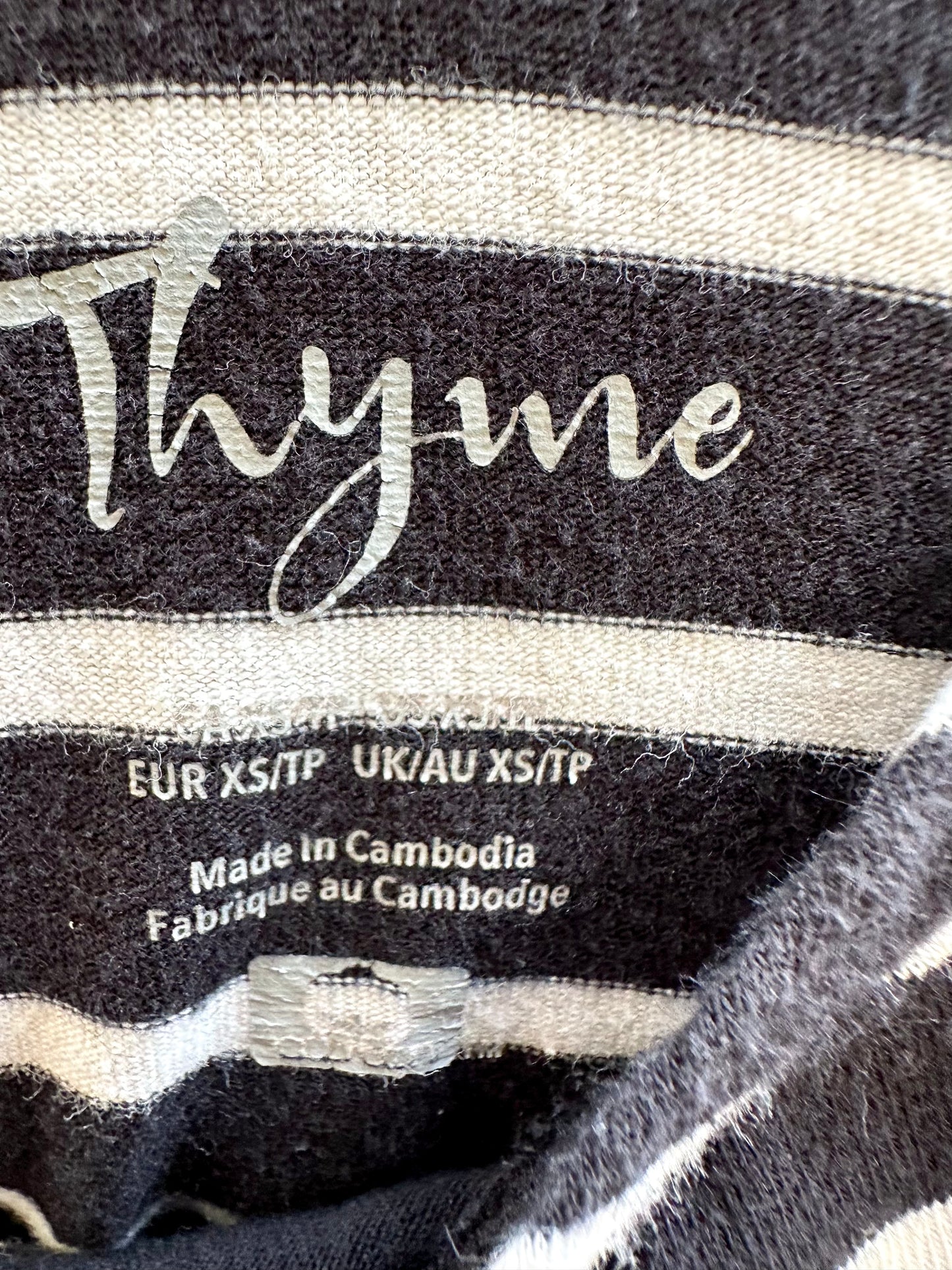 Thyme Striped Maternity Tank / XS