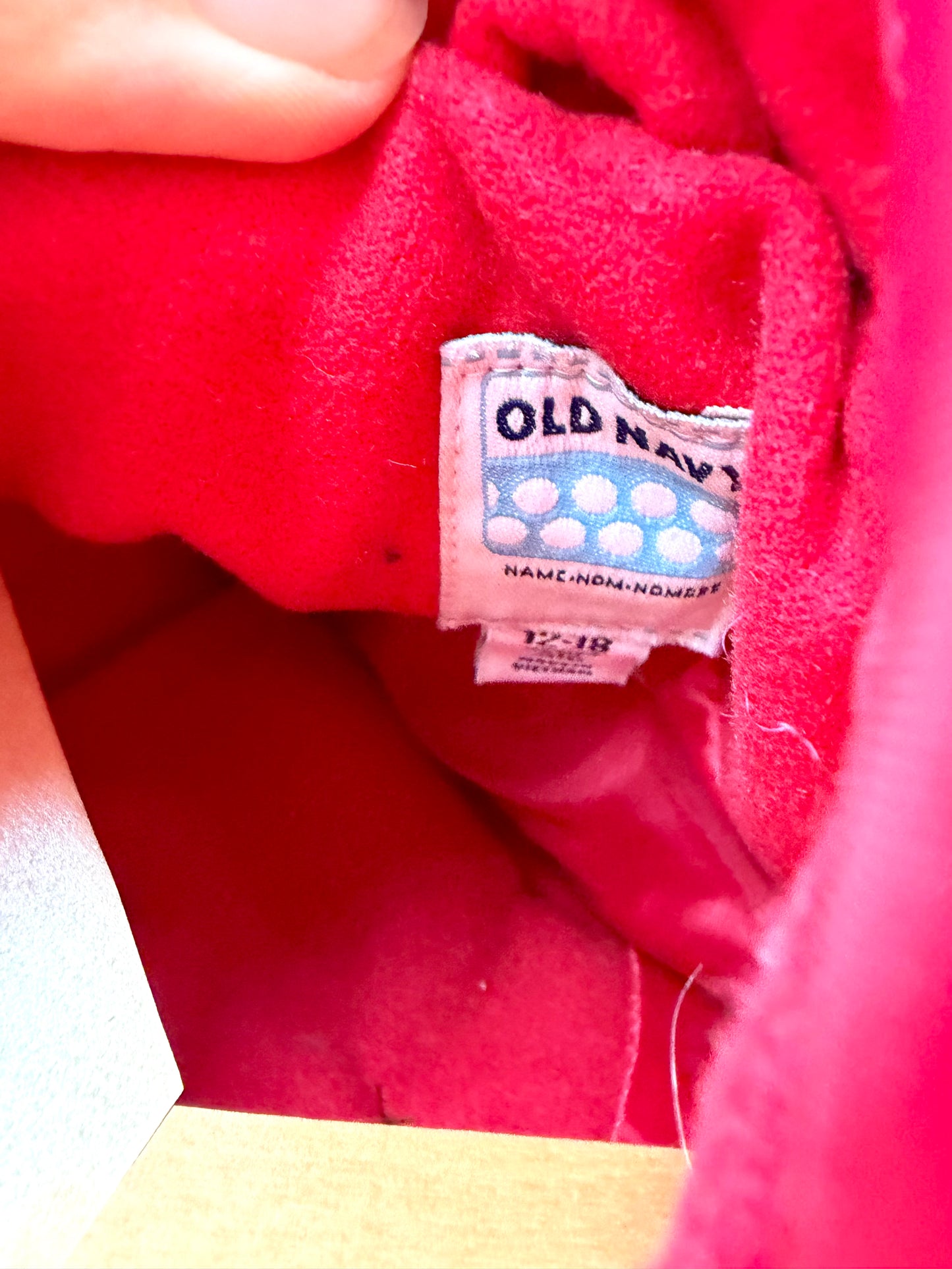 Scarlet Red Hood Coat / 12-18m