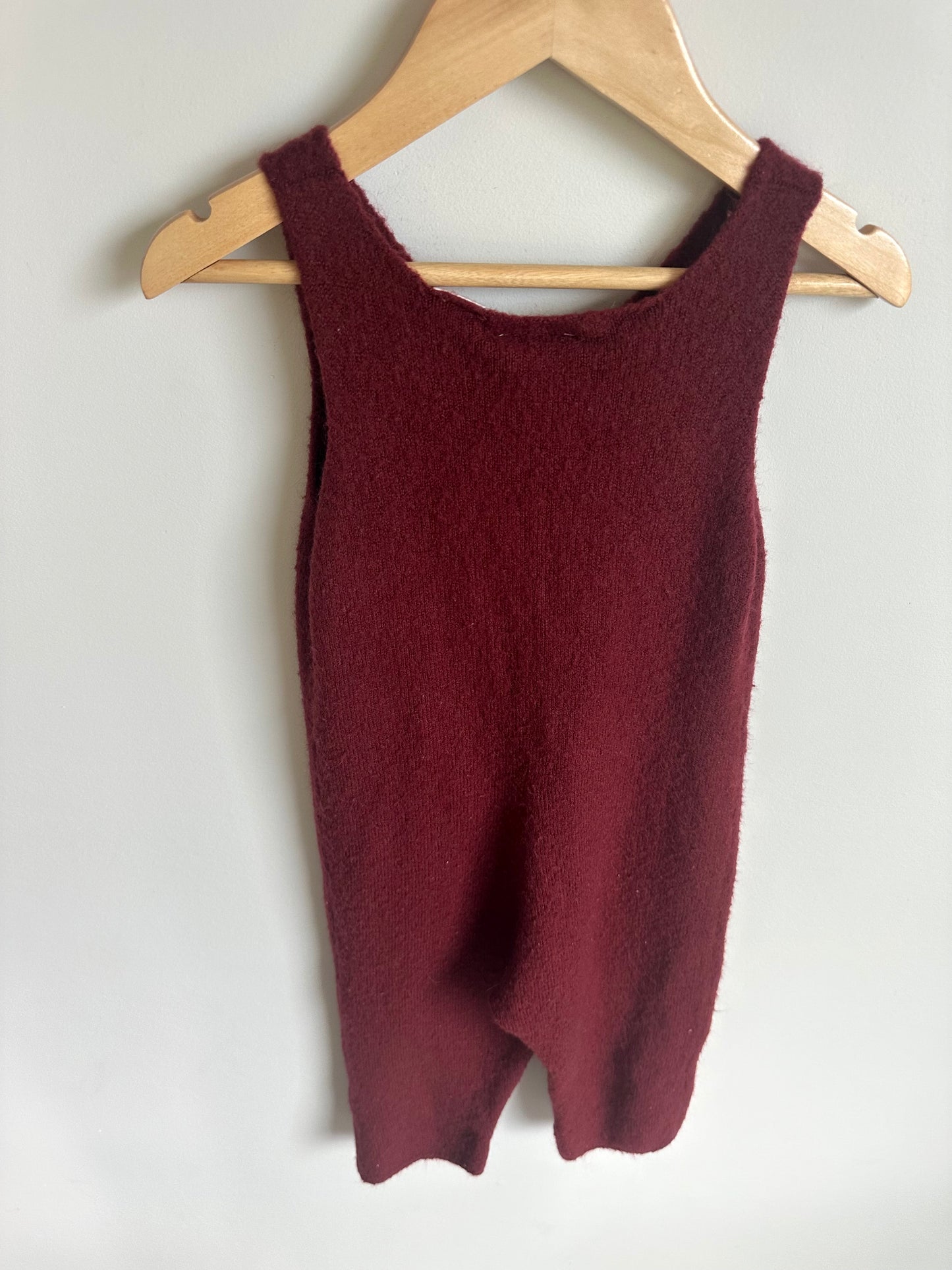Cranberry Knitwear Overalls / 2-3T