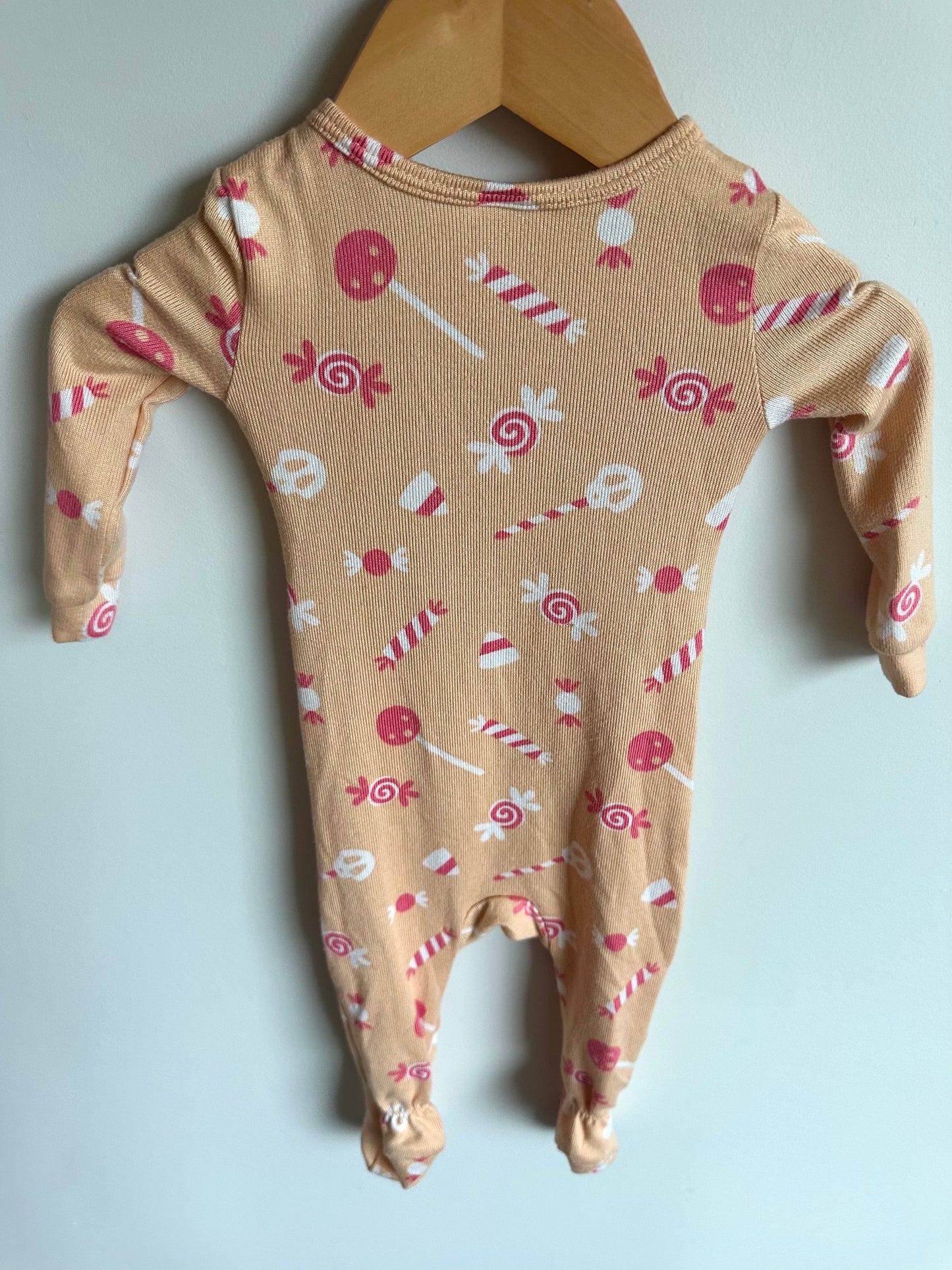 Peach Candy Sleeper / 3-6m
