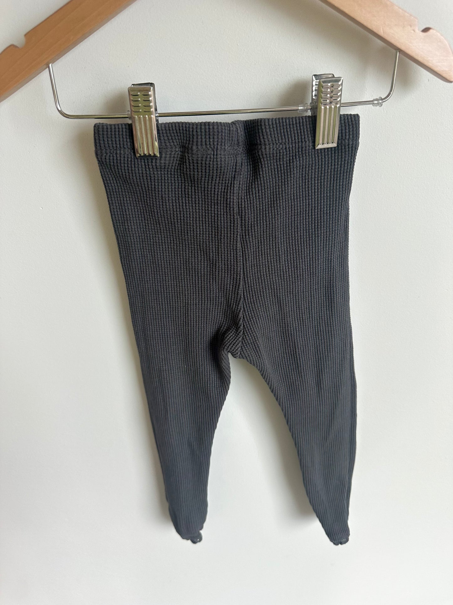 Charcoal Ribbed Leggings (PLAY) / 2T