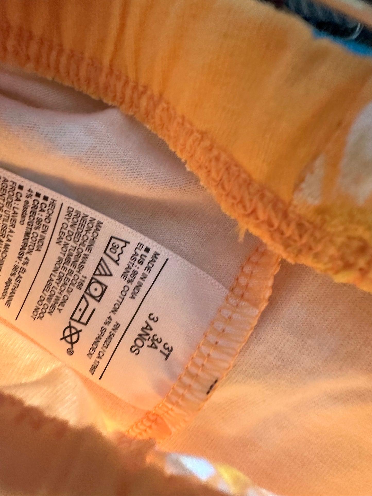 Orange Daisy Leggings (With Tags) / 3T