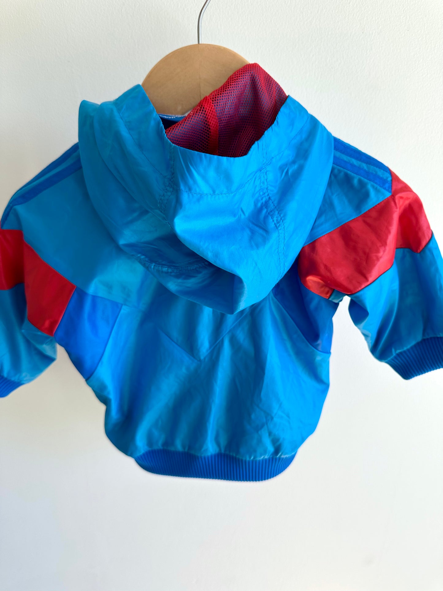 Blue Adidas Windbreaker with Removable Hood / 0-3m
