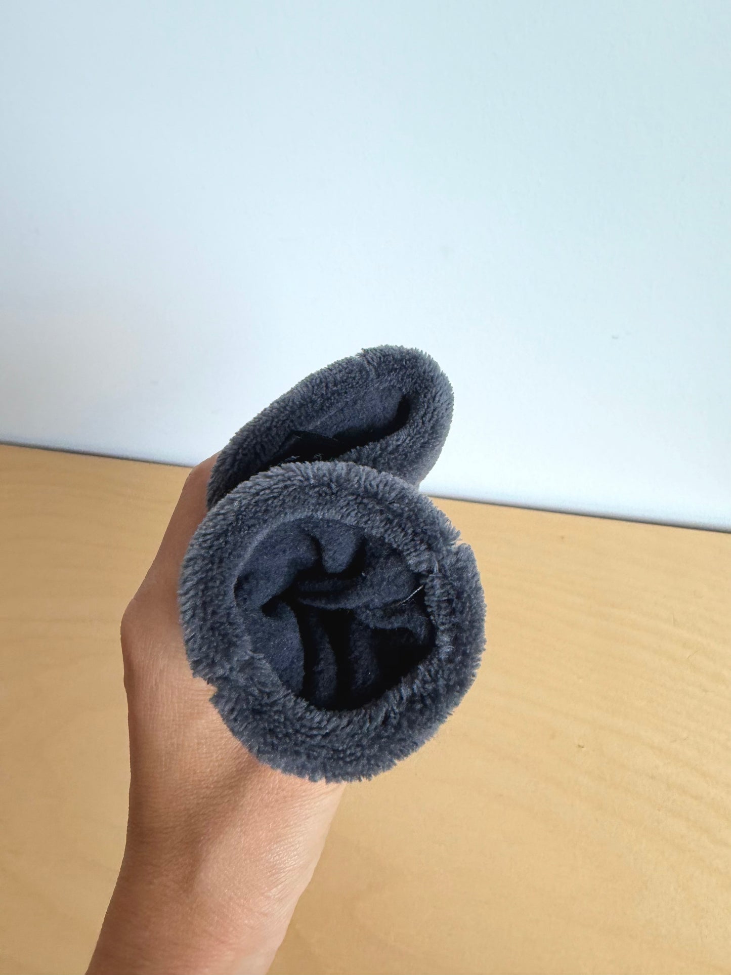 Kombi Grey Fleece Mits / 0-9m?